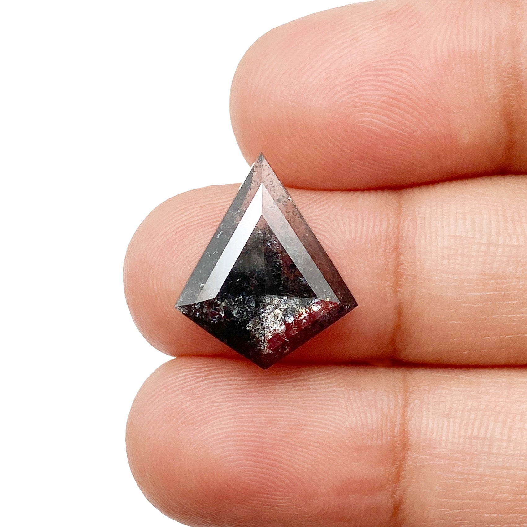 5.13ct | Salt & Pepper Kite Shape Step Cut Diamond