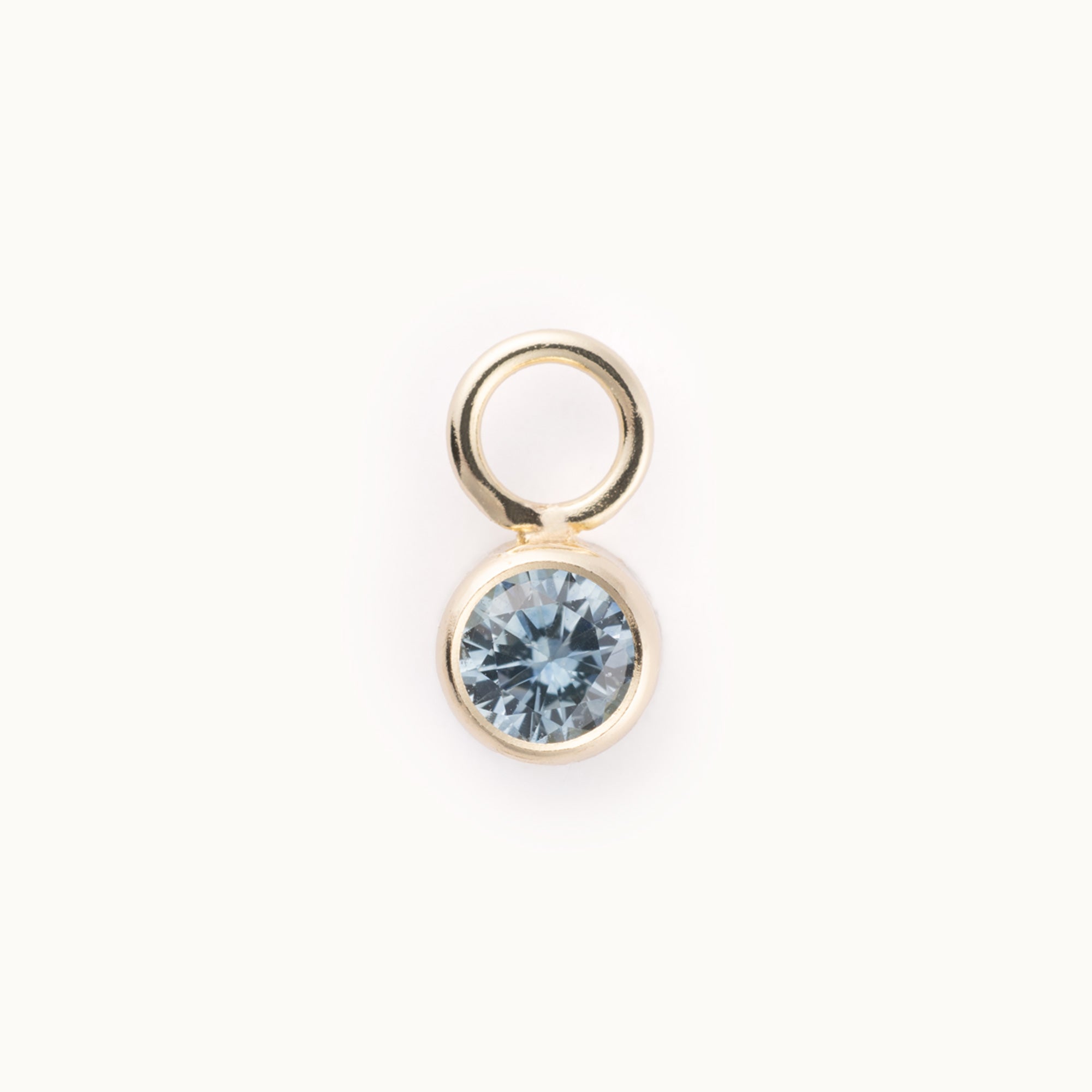Round Bezel Charm | Yellow Gold
