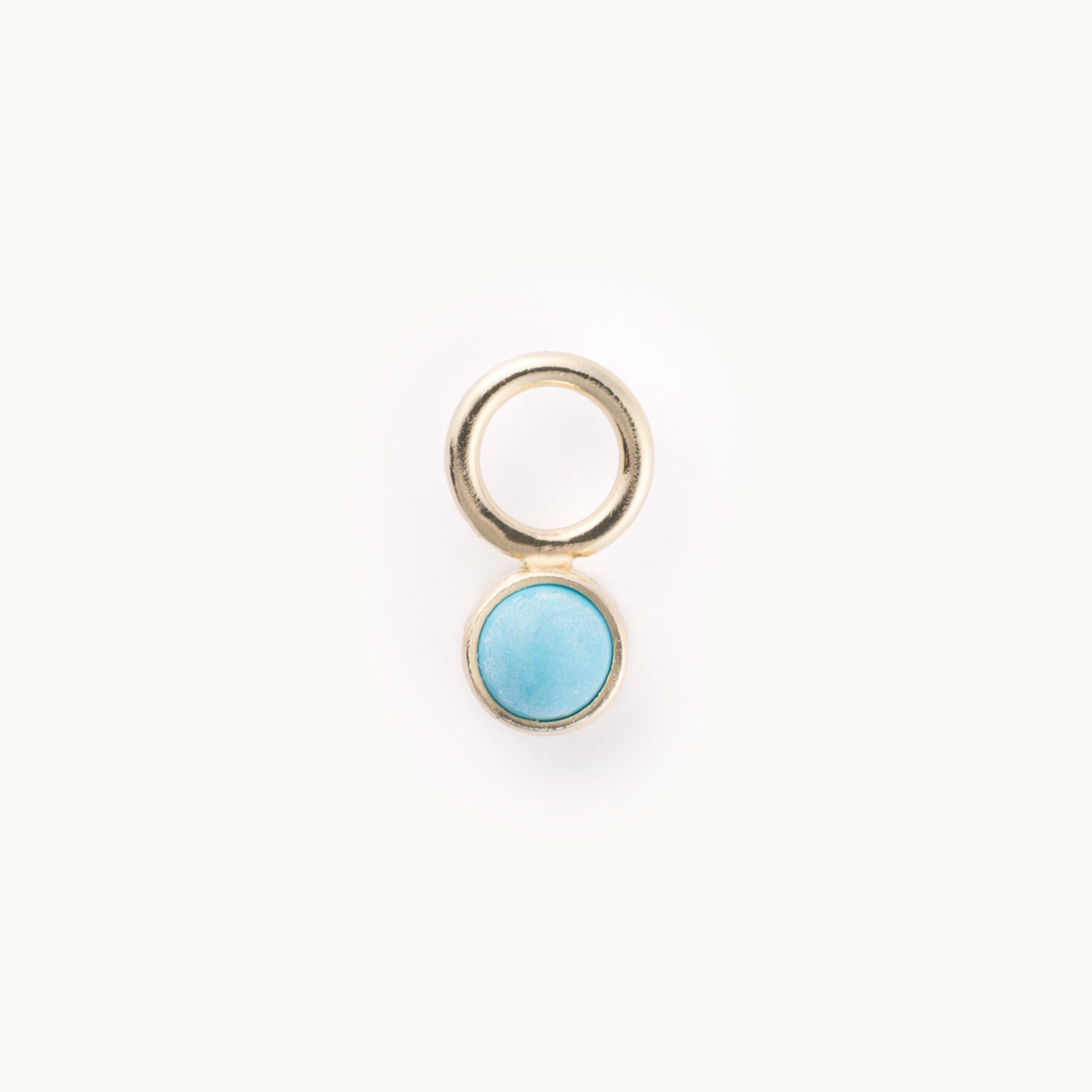 Round Bezel Charm | Yellow Gold