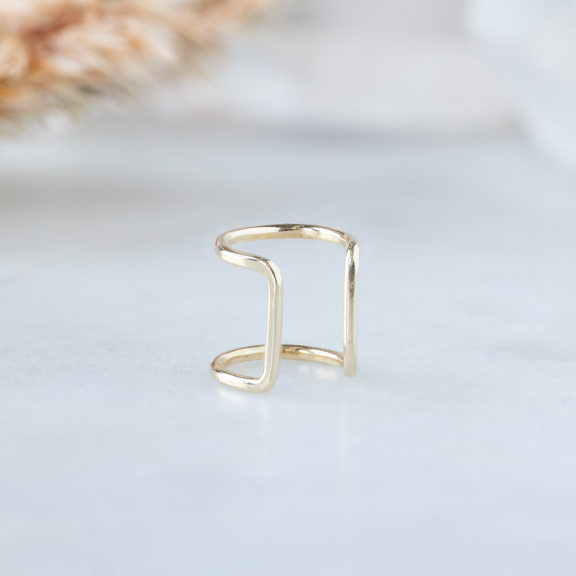 The Column Ear Cuff | Yellow, Rose, White or Stelring Silver