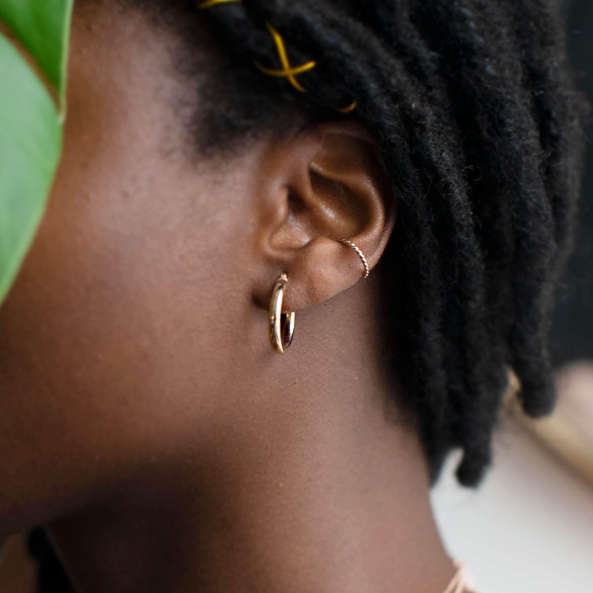 The Chunky Gold Hoop Earrings | Yellow, Rose or White Gold