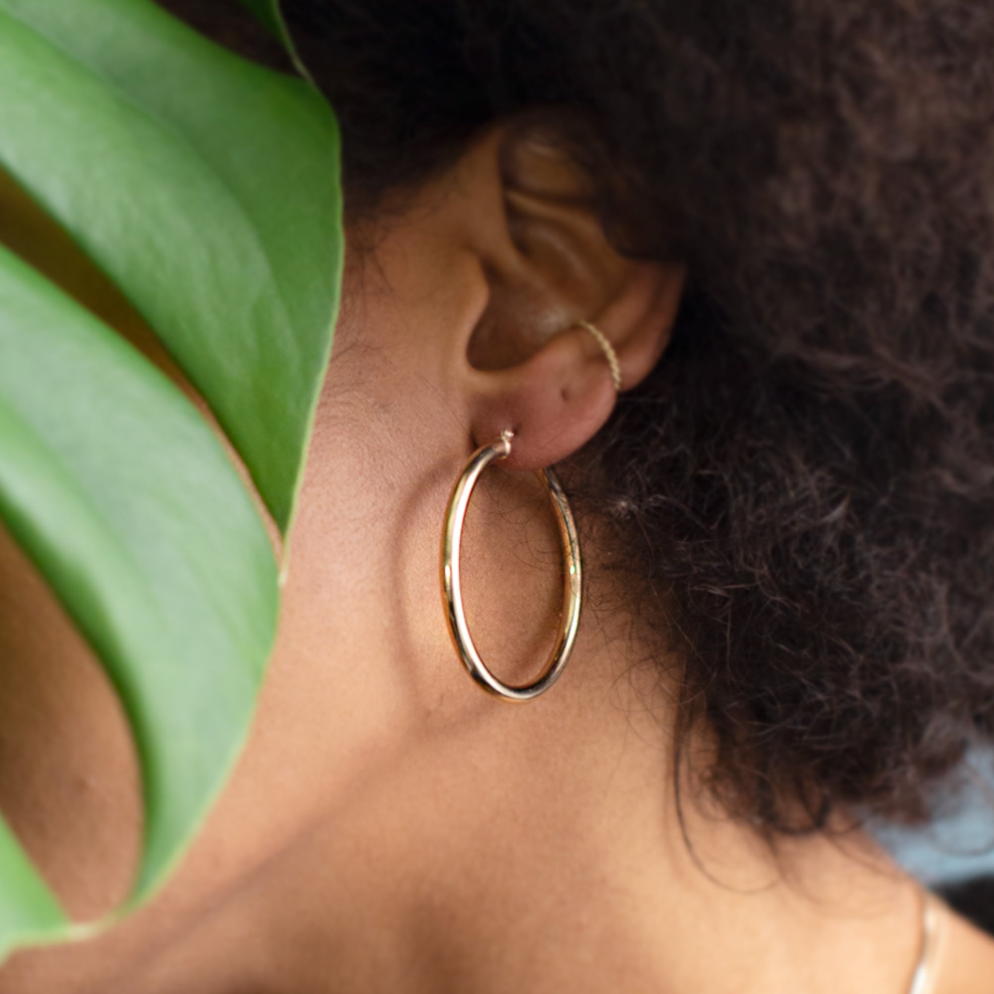 The Chunky Gold Hoop Earrings | Yellow, Rose or White Gold