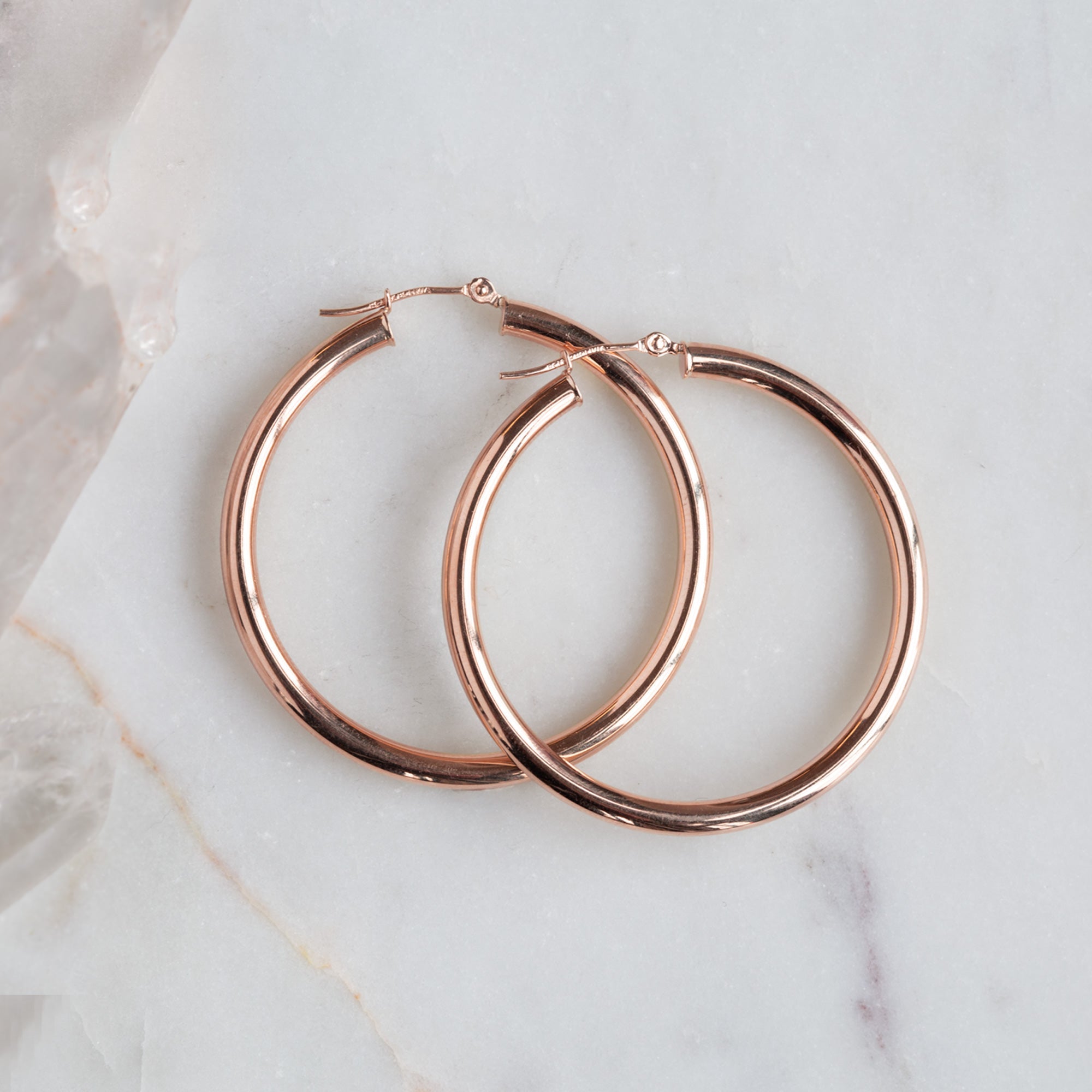 The Chunky Gold Hoop Earrings | Yellow, Rose or White Gold
