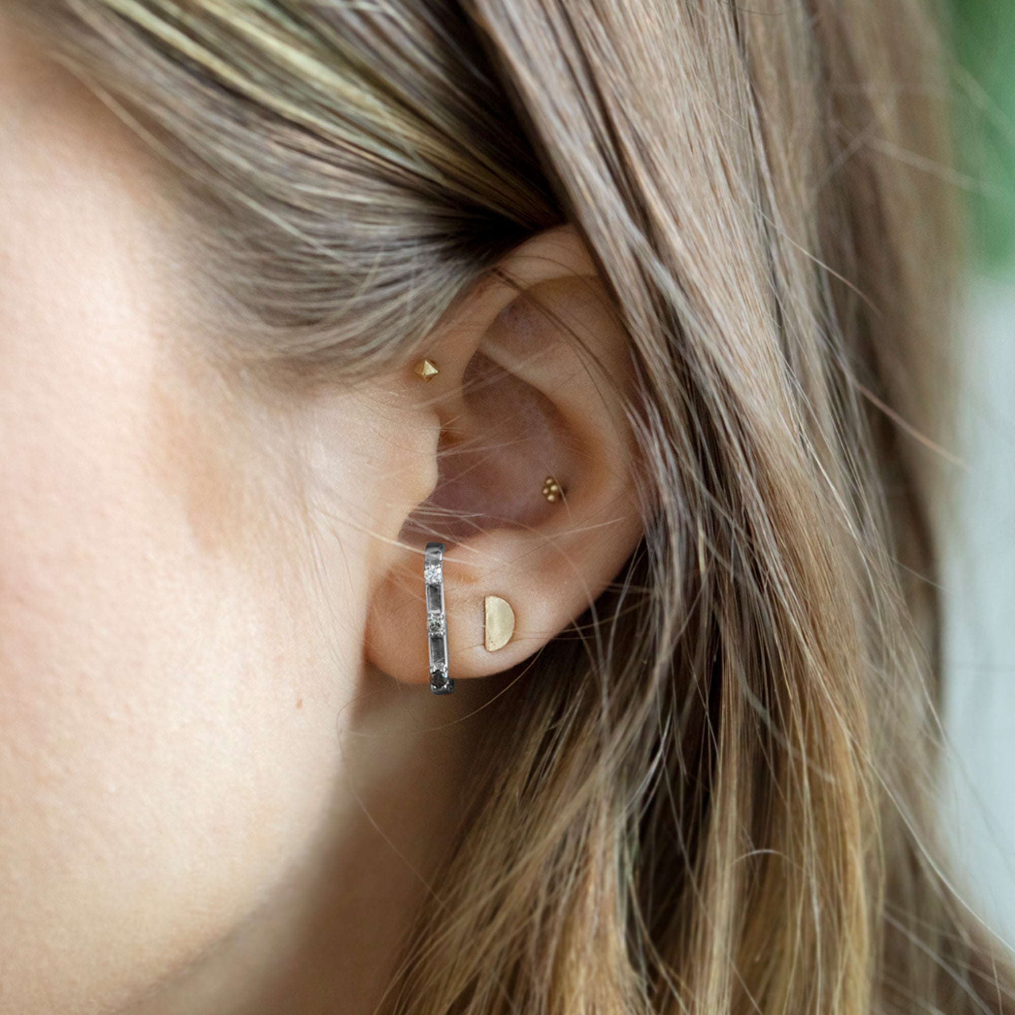 buy:the-gold-half-moon-stud-earrings-14k-white-gold,the-ombre-diamond-ear-huggie-14k-white-gold