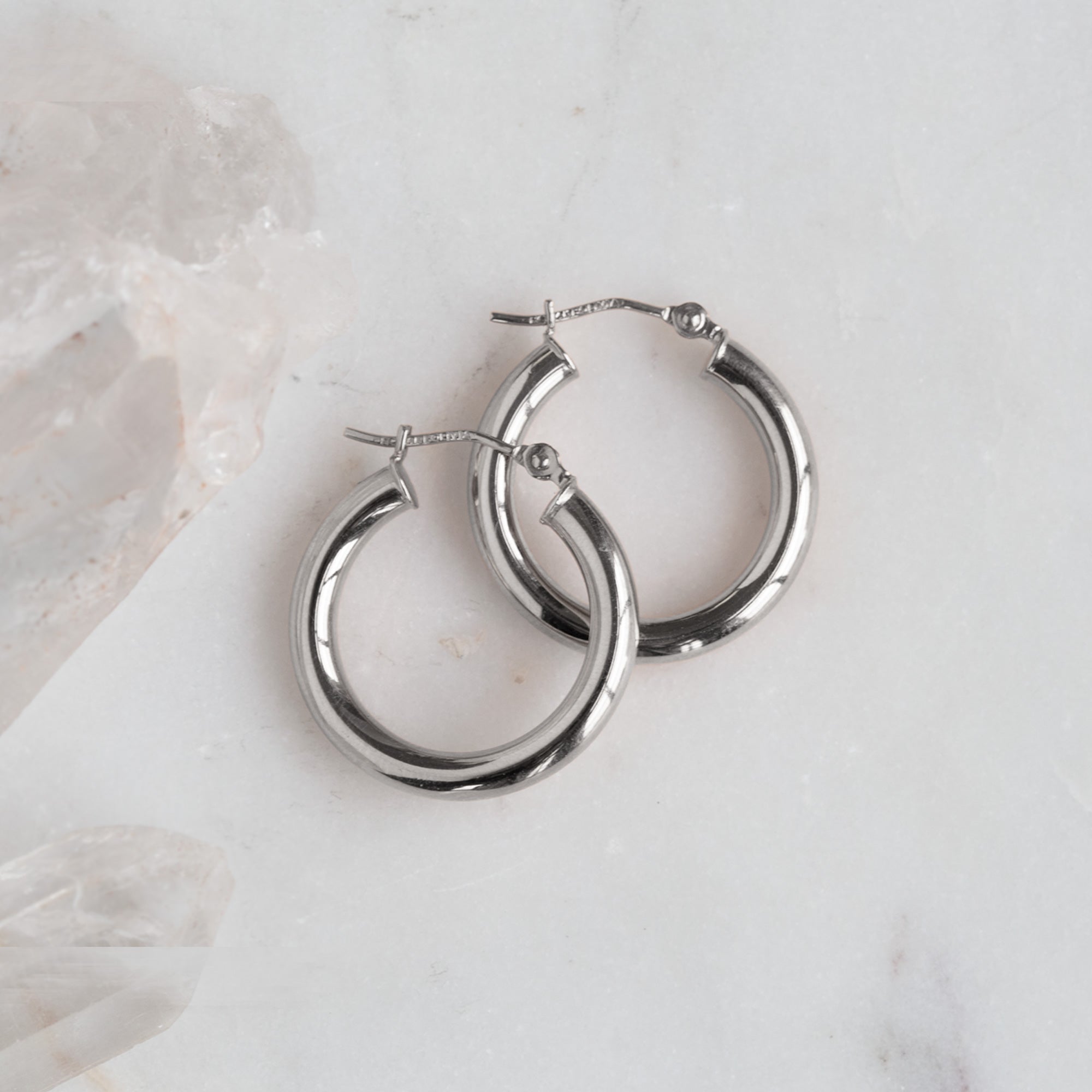 The Chunky Gold Hoop Earrings | Yellow, Rose or White Gold