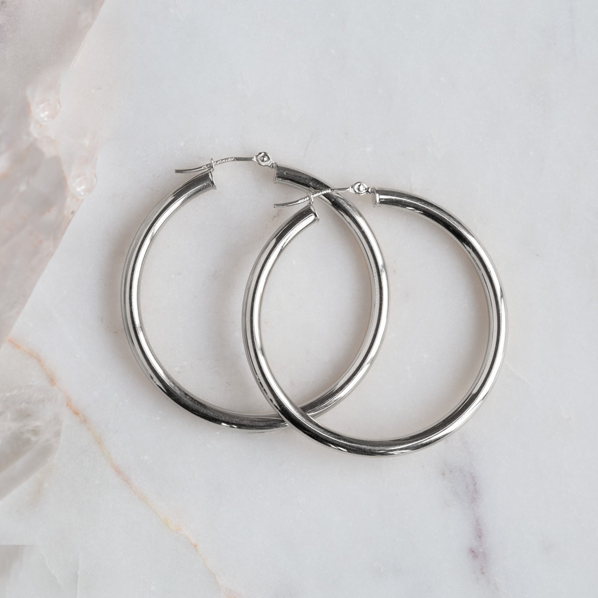 The Chunky Gold Hoop Earrings | Yellow, Rose or White Gold