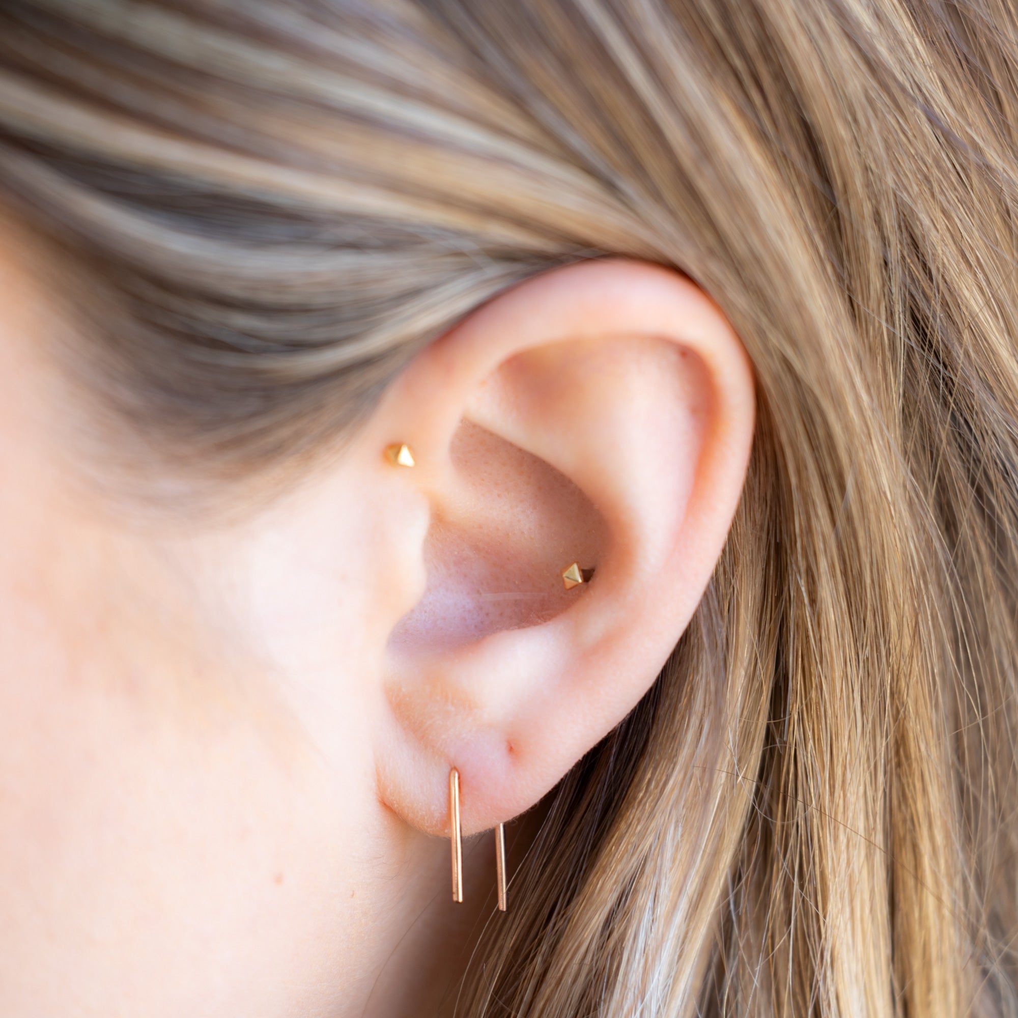 The Staple Hoop Earrings | Yellow, Rose, White or Sterling Silver