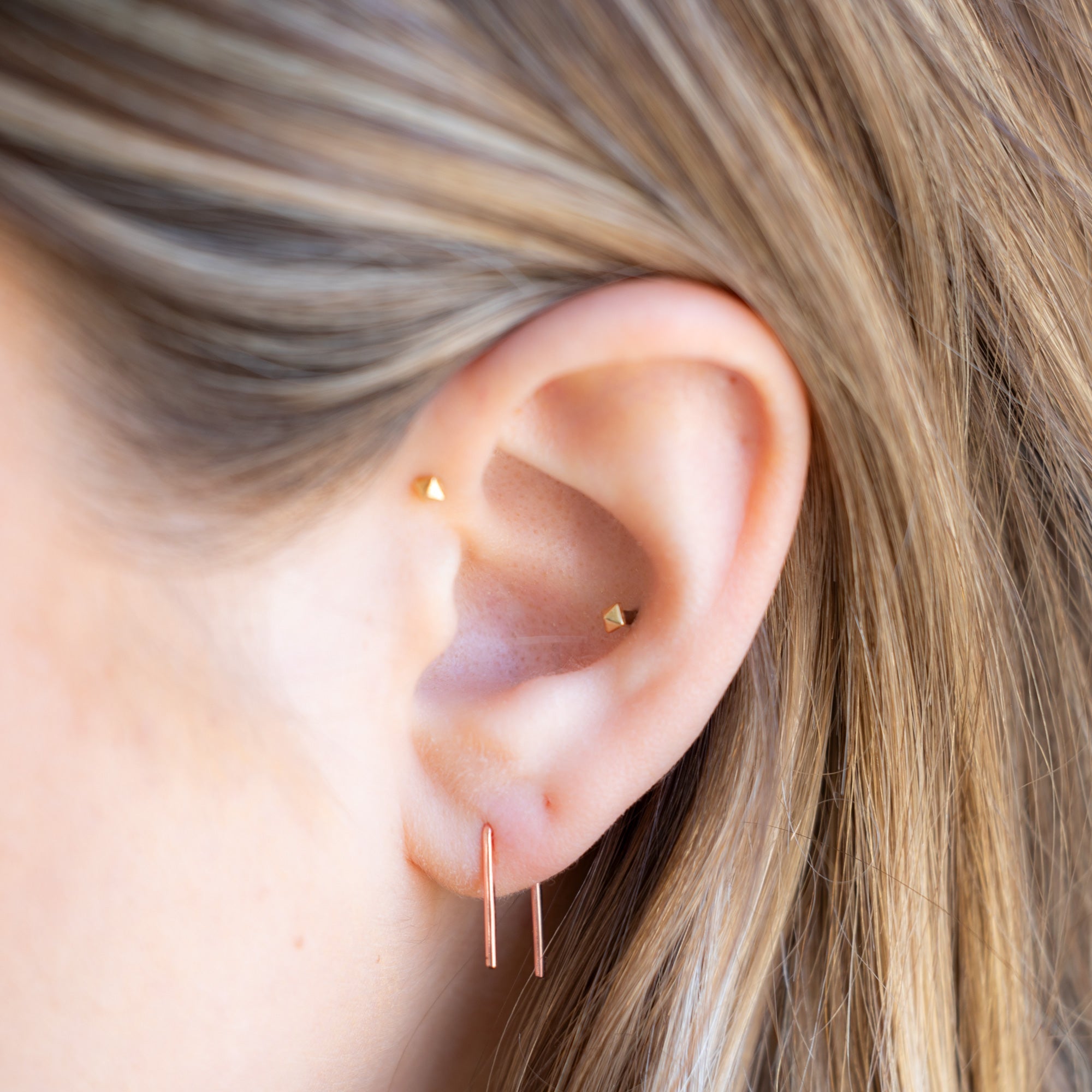 The Staple Hoop Earrings | Yellow, Rose, White or Sterling Silver
