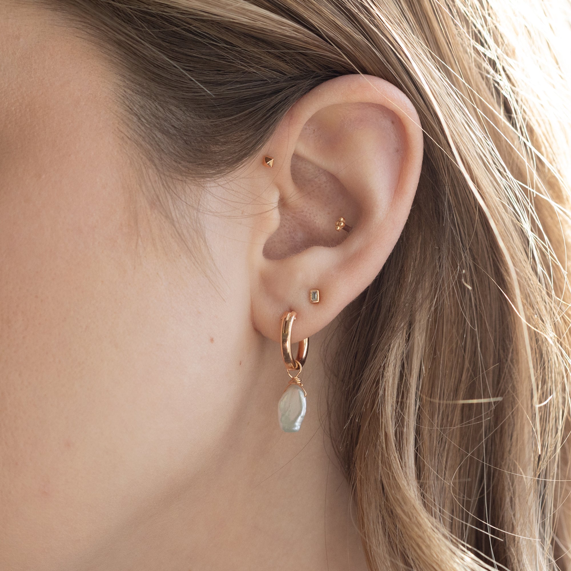 buy:the-white-diamond-baguette-stud-earrings-14k-rose-gold,the-keshi-pearl-hoop-earrings-rose-gold-filled