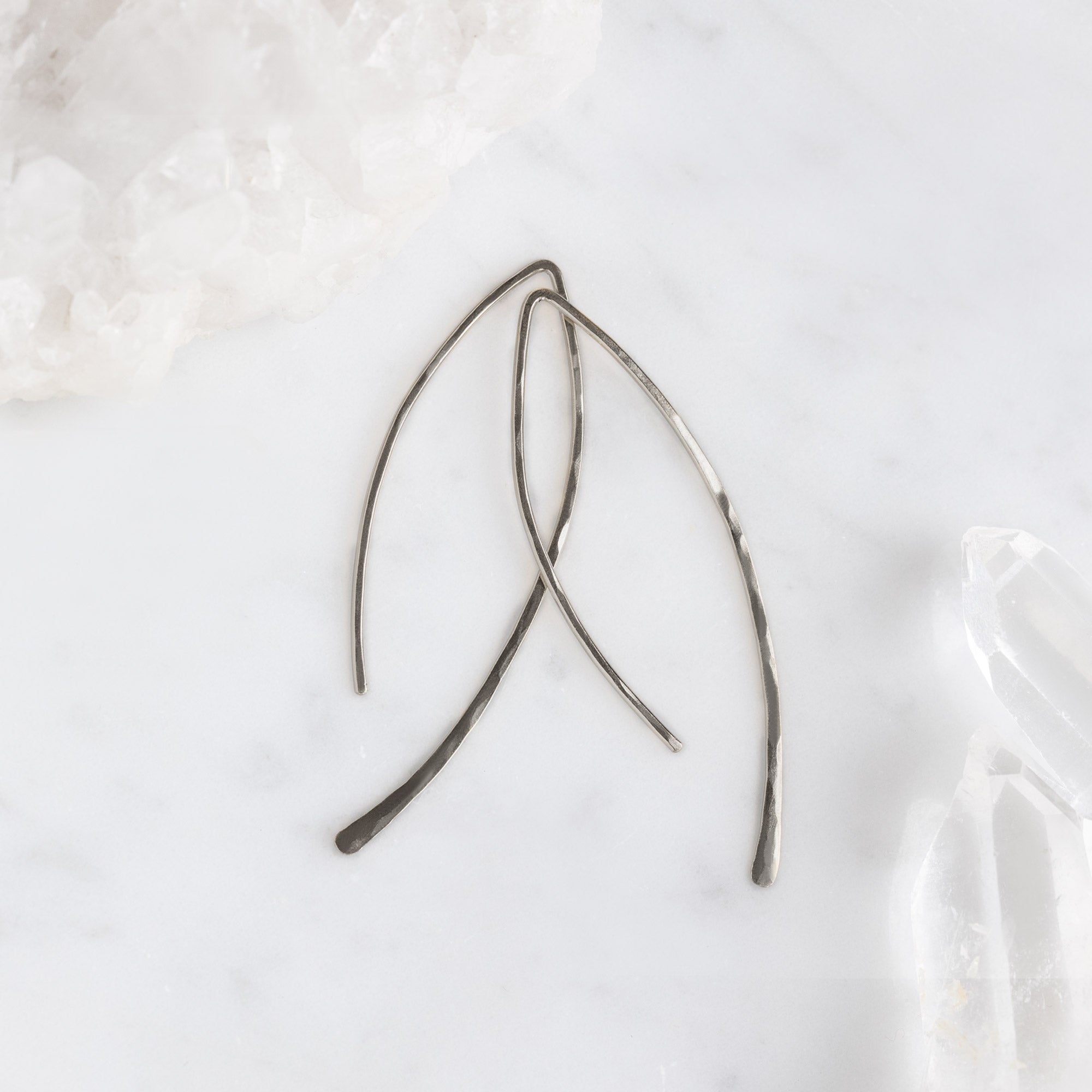 The Wishbone Earrings | Yellow, Rose or Sterling Silver