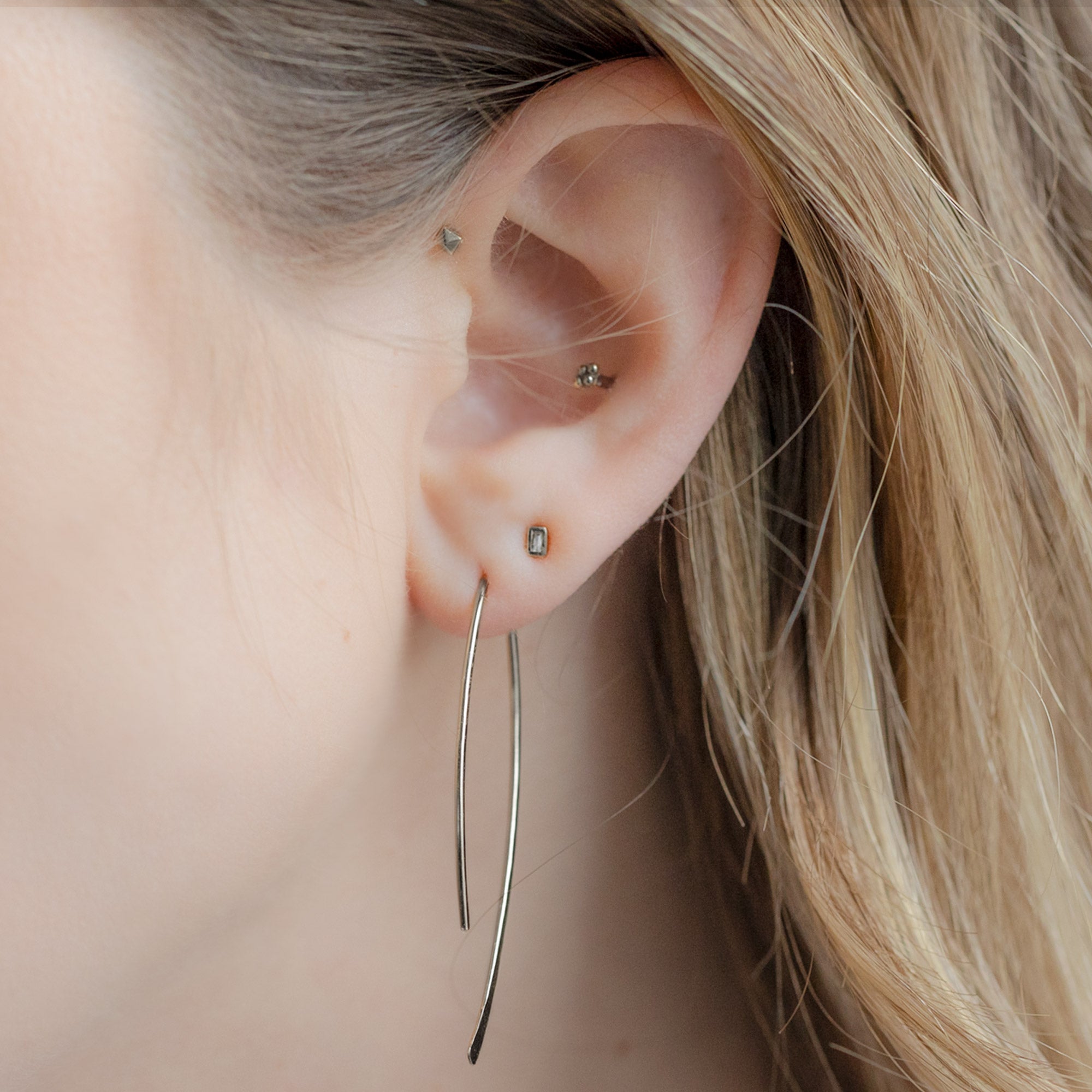 The Wishbone Earrings | Yellow, Rose or Sterling Silver