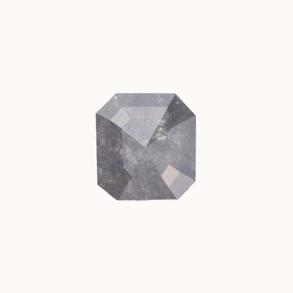 Salt and Pepper Diamonds - Emerald/Cushion Cut