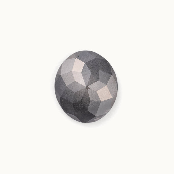 Salt and Pepper Diamonds - Oval