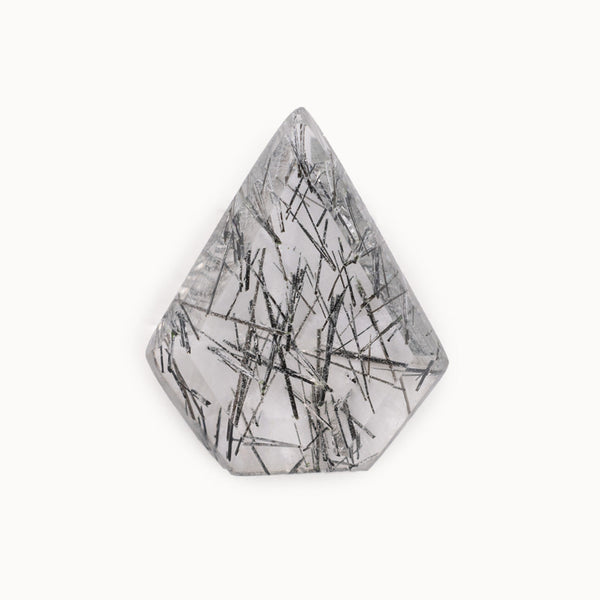 Tourmaline In Quartz - Shield