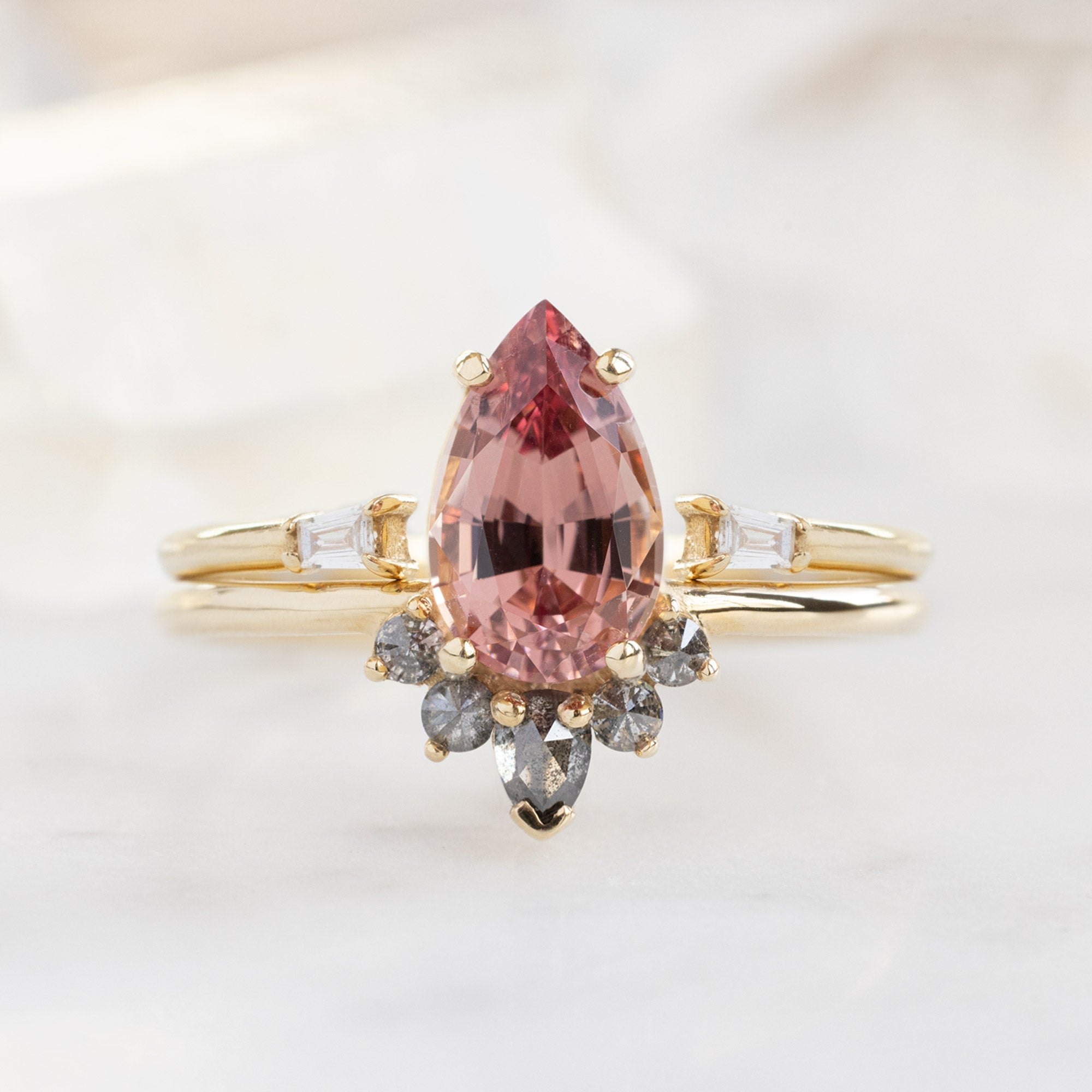 buy:open-cuff-baguette-white-diamond-stacking-band-14k-or-18k-yellow-gold,the-aster-ring-1-59ct-pear-garnet-in-14k-yellow-gold