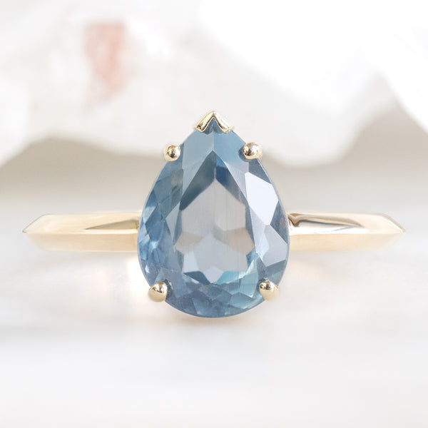 The Sage Ring | Build Your Own Pear Sapphire Engagement Ring