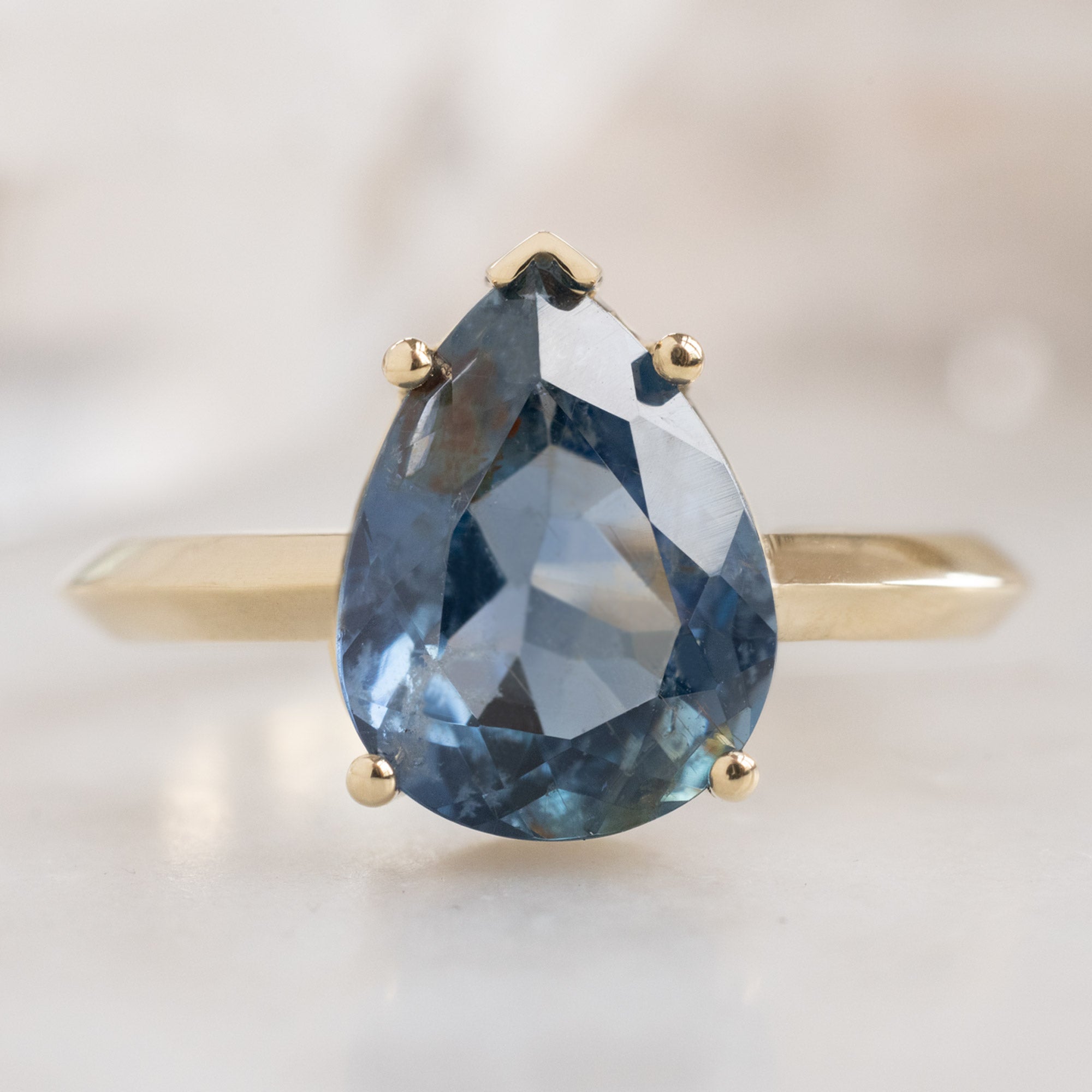 The Sage Ring | Build Your Own Pear Sapphire Engagement Ring