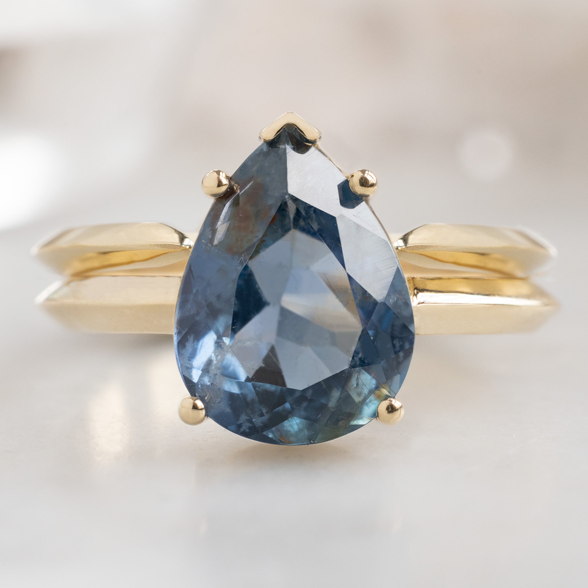 The Sage Ring | Build Your Own Pear Sapphire Engagement Ring