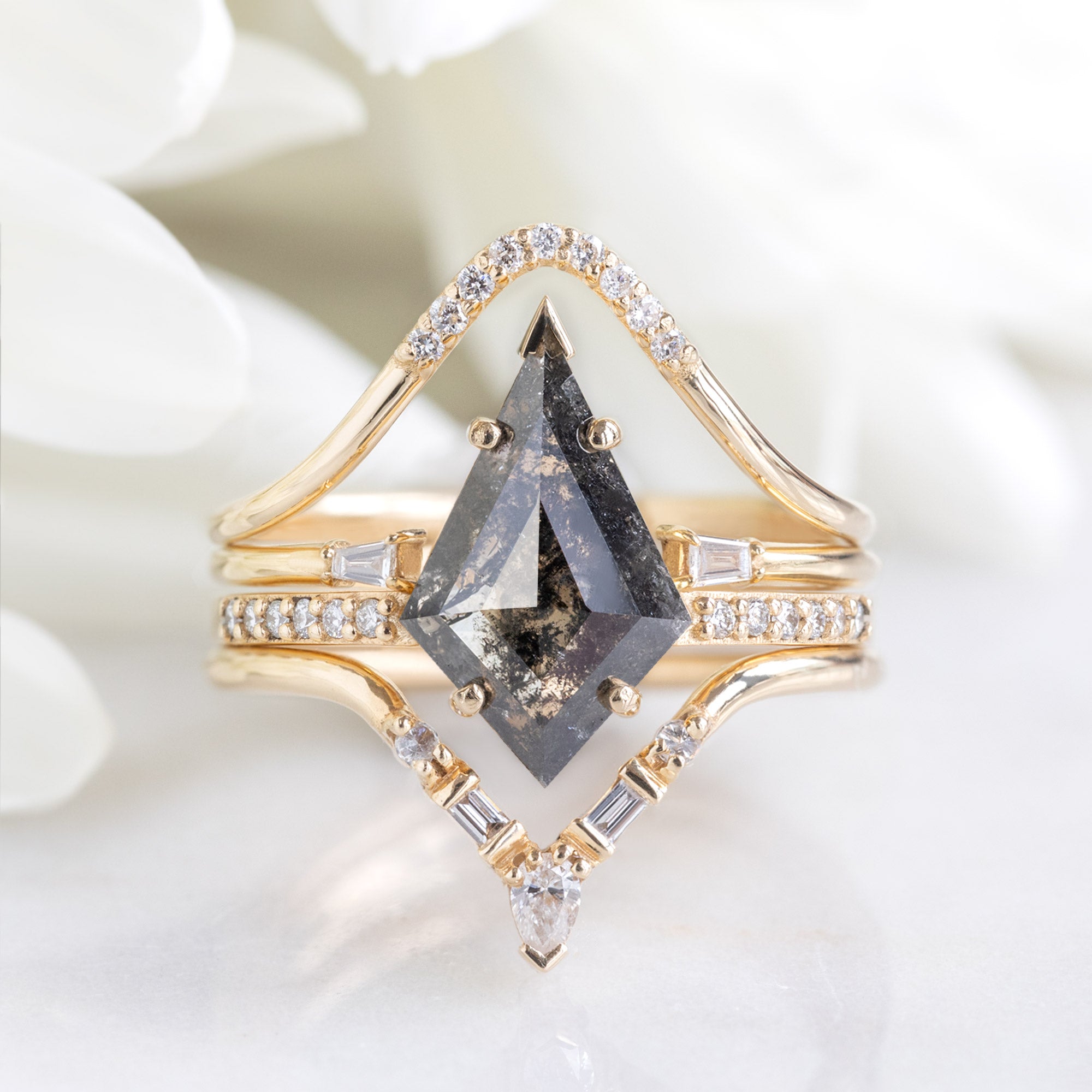 The Willow Ring | Build Your Own Kite Black Diamond Engagement Ring