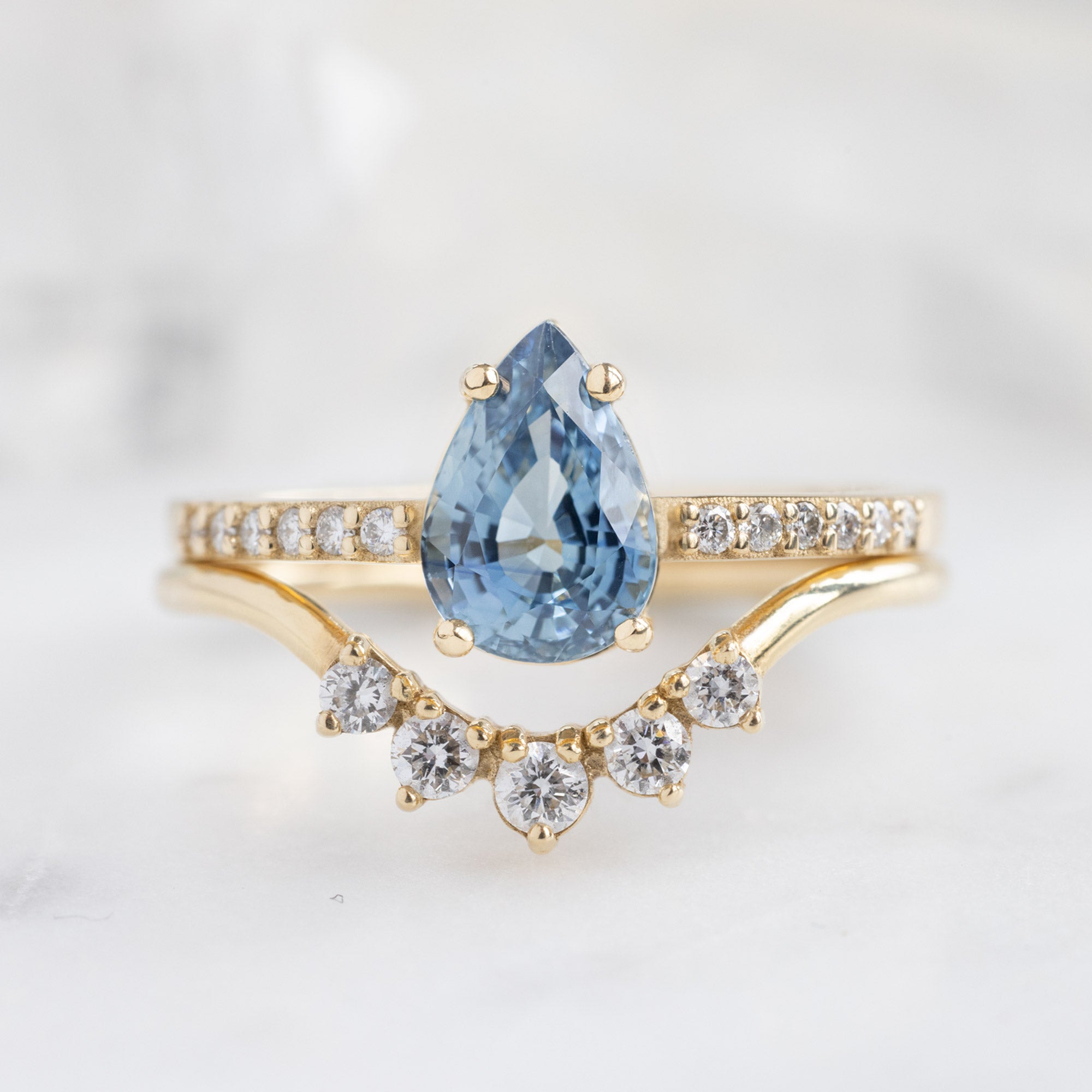 The Willow Ring | Build Your Own Pear Sapphire Engagement Ring