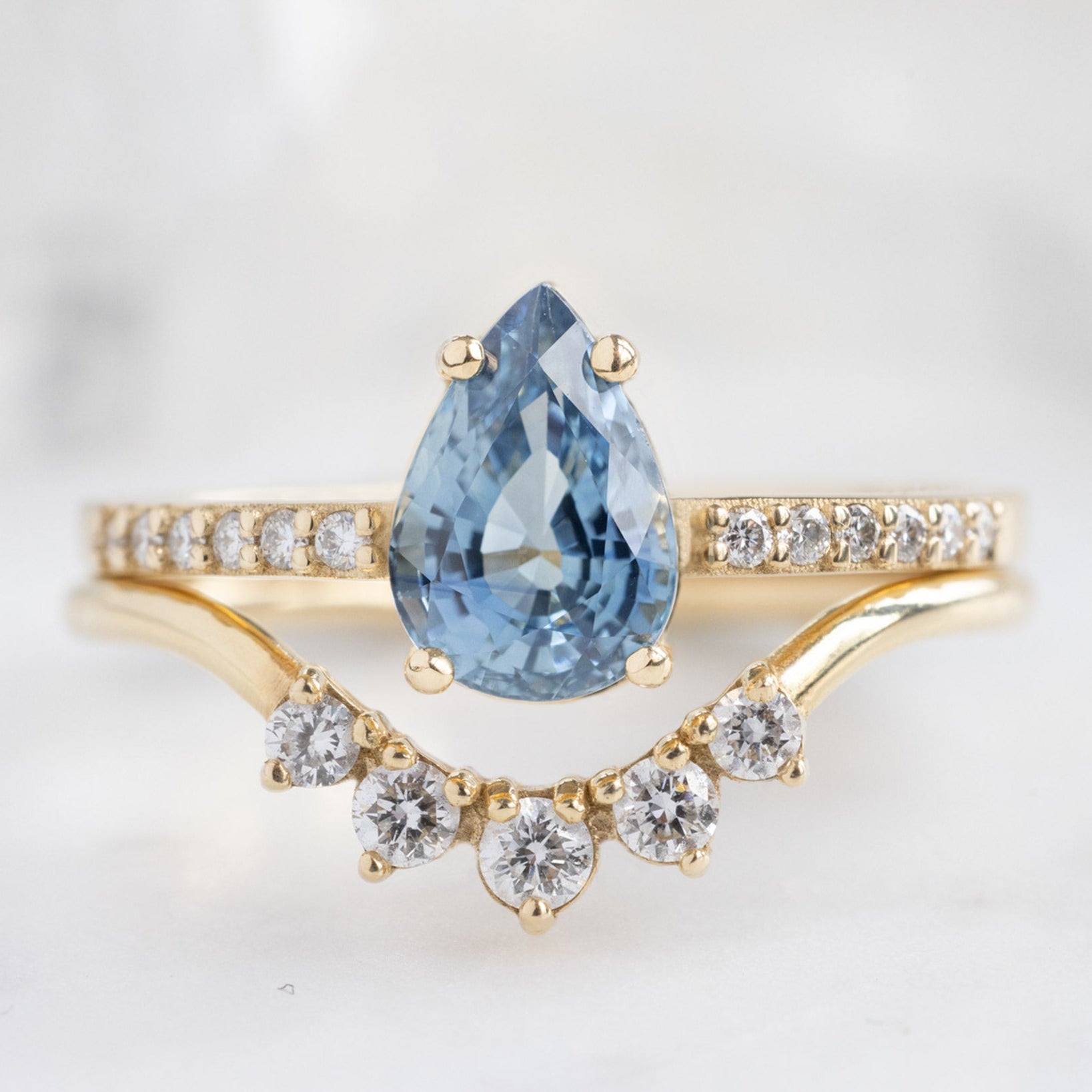 The Willow Ring | Build Your Own Pear Sapphire Engagement Ring