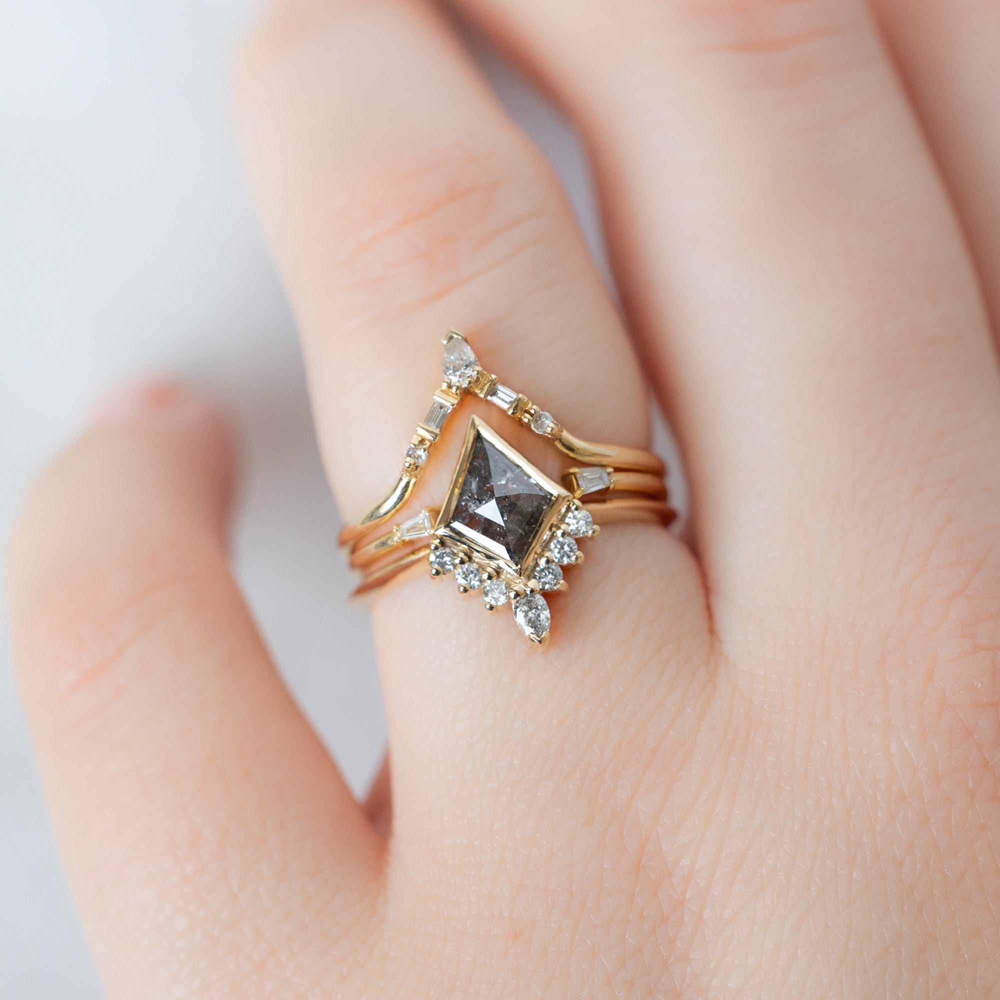 buy:white-diamond-tiara-stacking-band-14k-or-18k-yellow-gold,open-cuff-baguette-white-diamond-stacking-band-14k-or-18k-yellow-gold,the-aster-ring-1-02ct-kite-salt-and-pepper-diamond-in-14k-yellow-gold