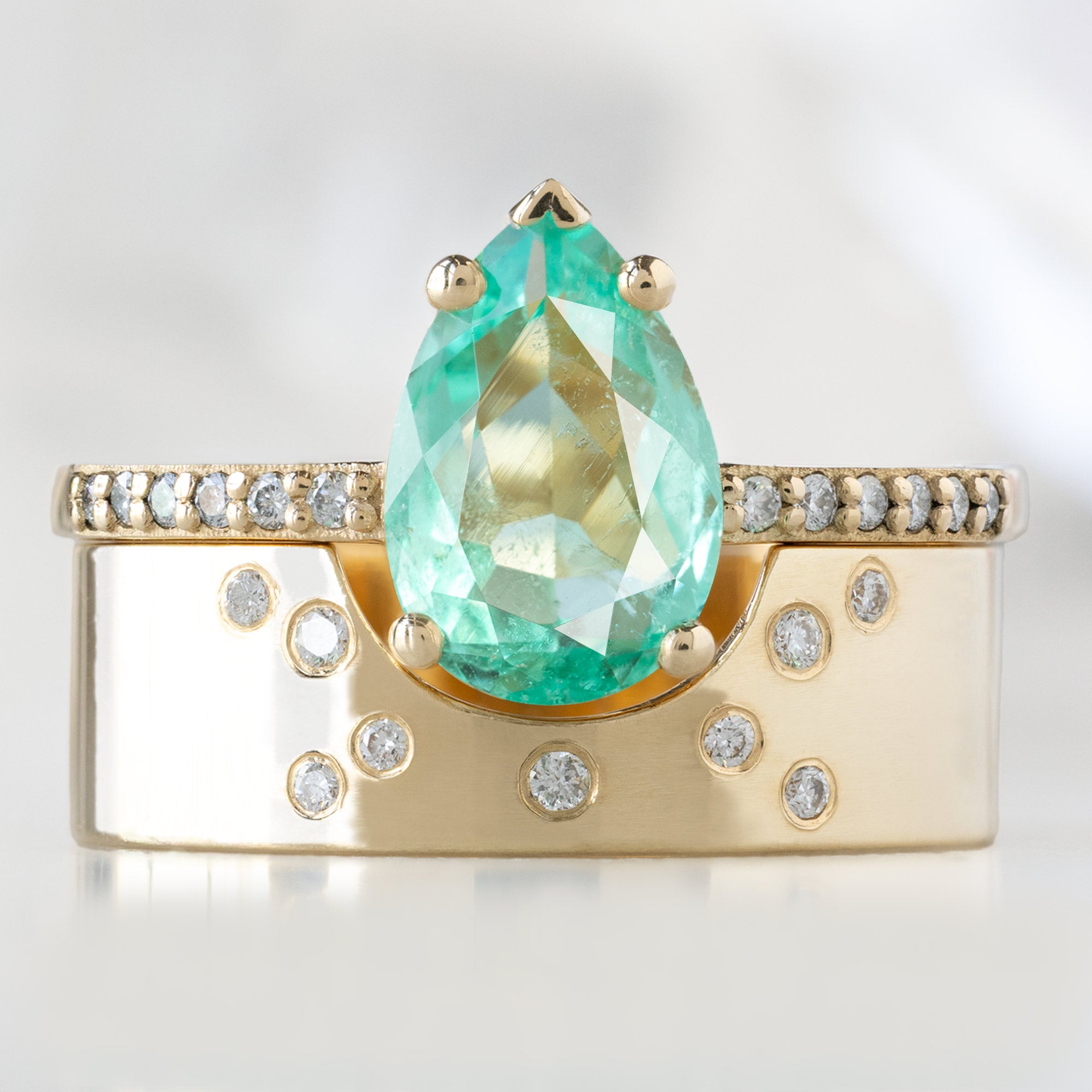 The Willow Ring | Build Your Own Pear Emerald Engagement Ring