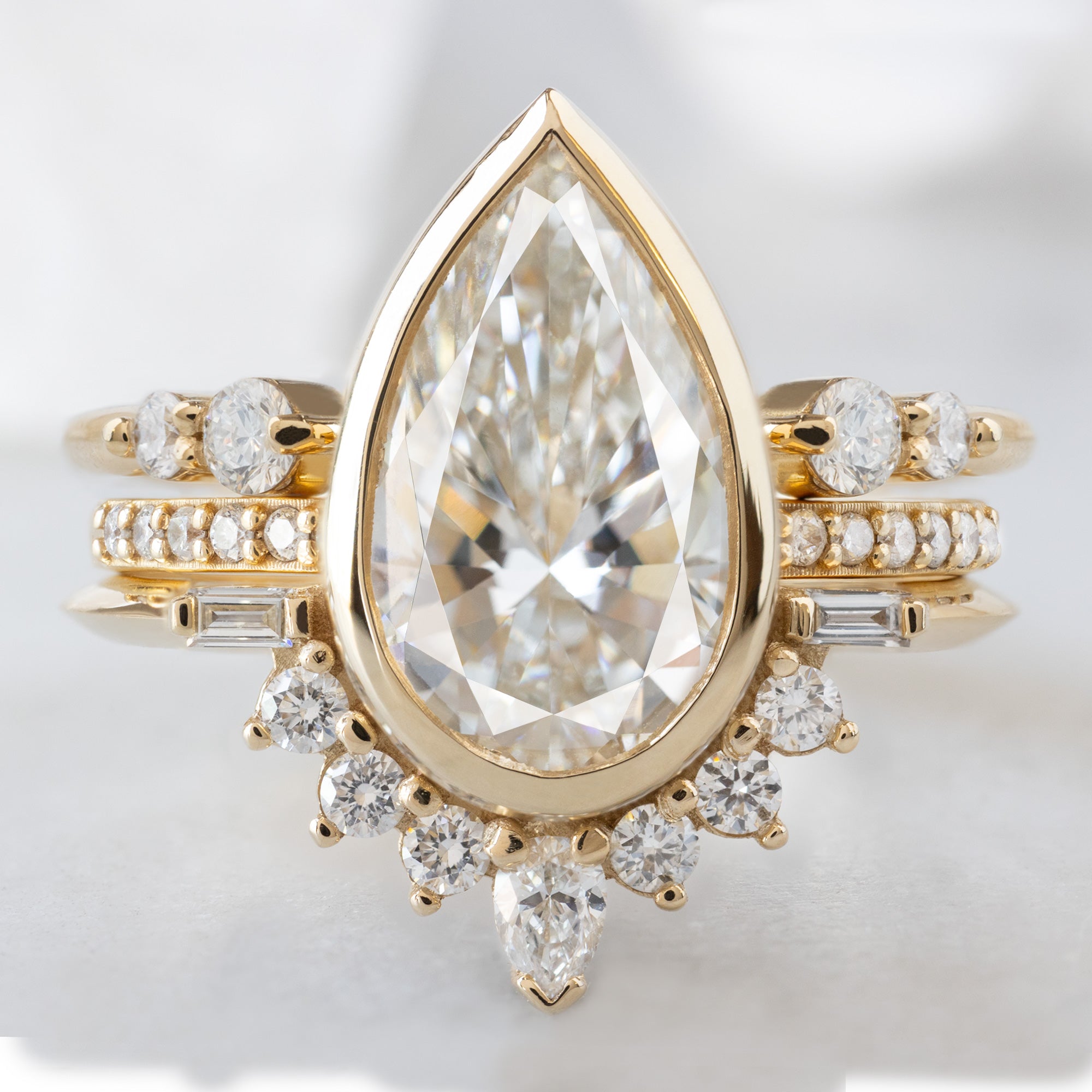 buy:the-luxe-open-cuff-white-round-diamond-stacking-band-yellow-rose-or-white-gold,open-cuff-white-diamond-pave-stacking-band-14k-or-18k-yellow-gold,the-posy-ring-2-81ct-pear-lab-grown-white-diamond-in-14k-yellow-gold