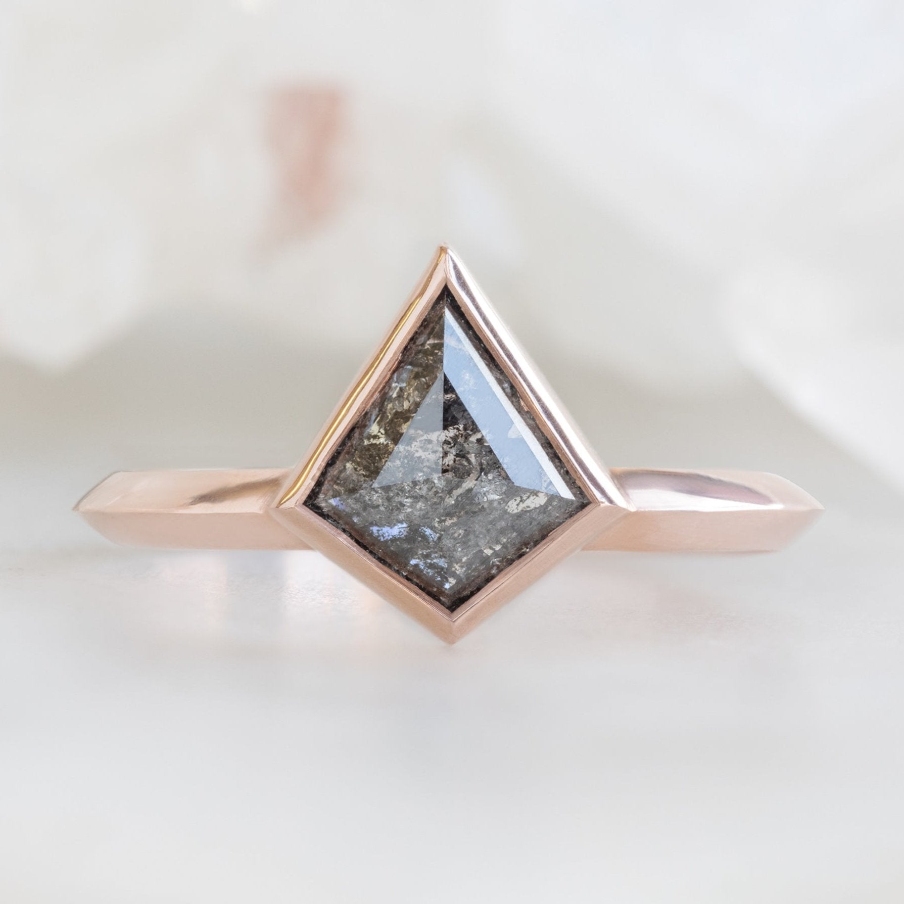 The Hazel Ring | Build Your Own Kite Black Diamond Engagement Ring