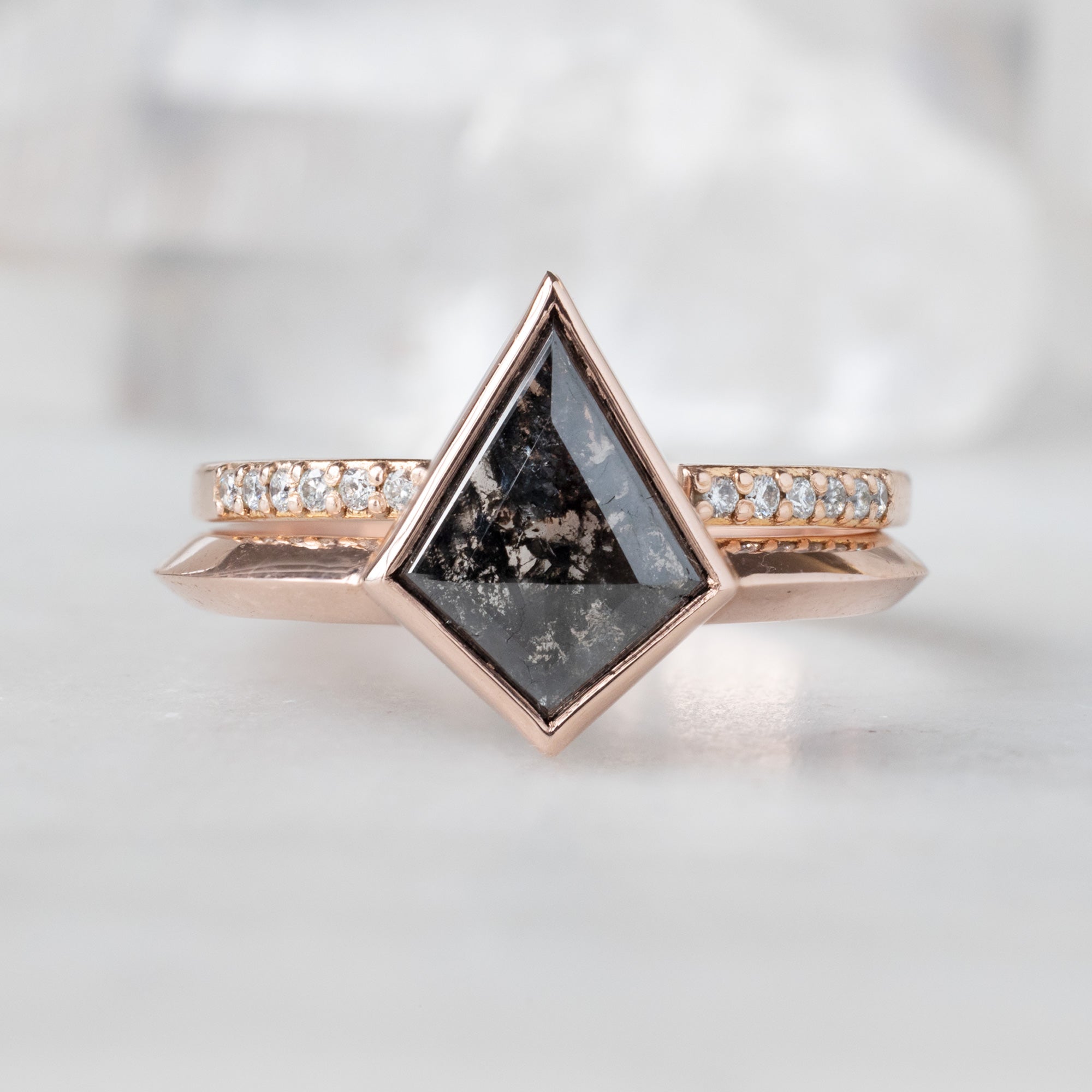 The Hazel Ring | Build Your Own Kite Black Diamond Engagement Ring