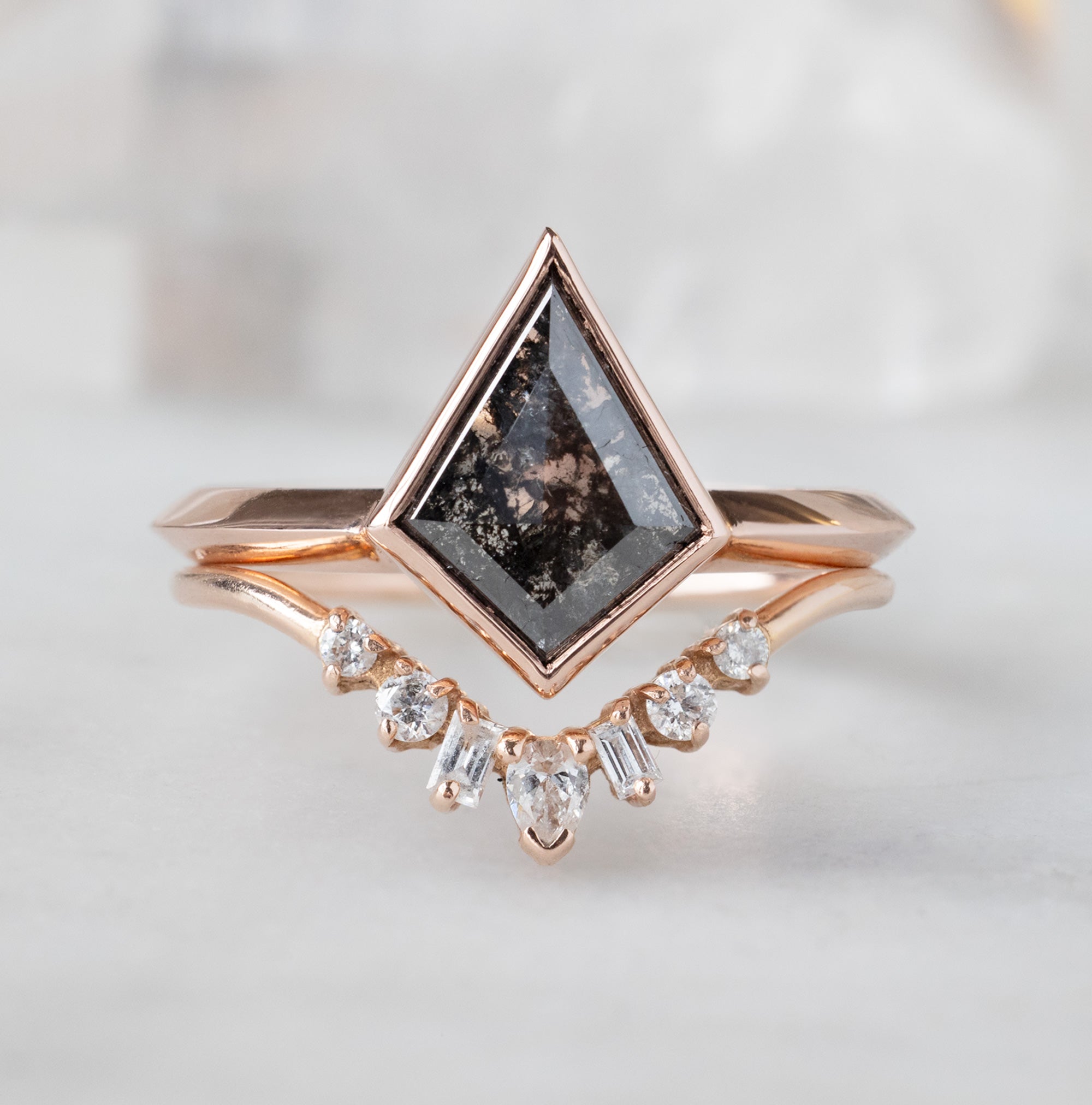 The Hazel Ring | Build Your Own Kite Black Diamond Engagement Ring