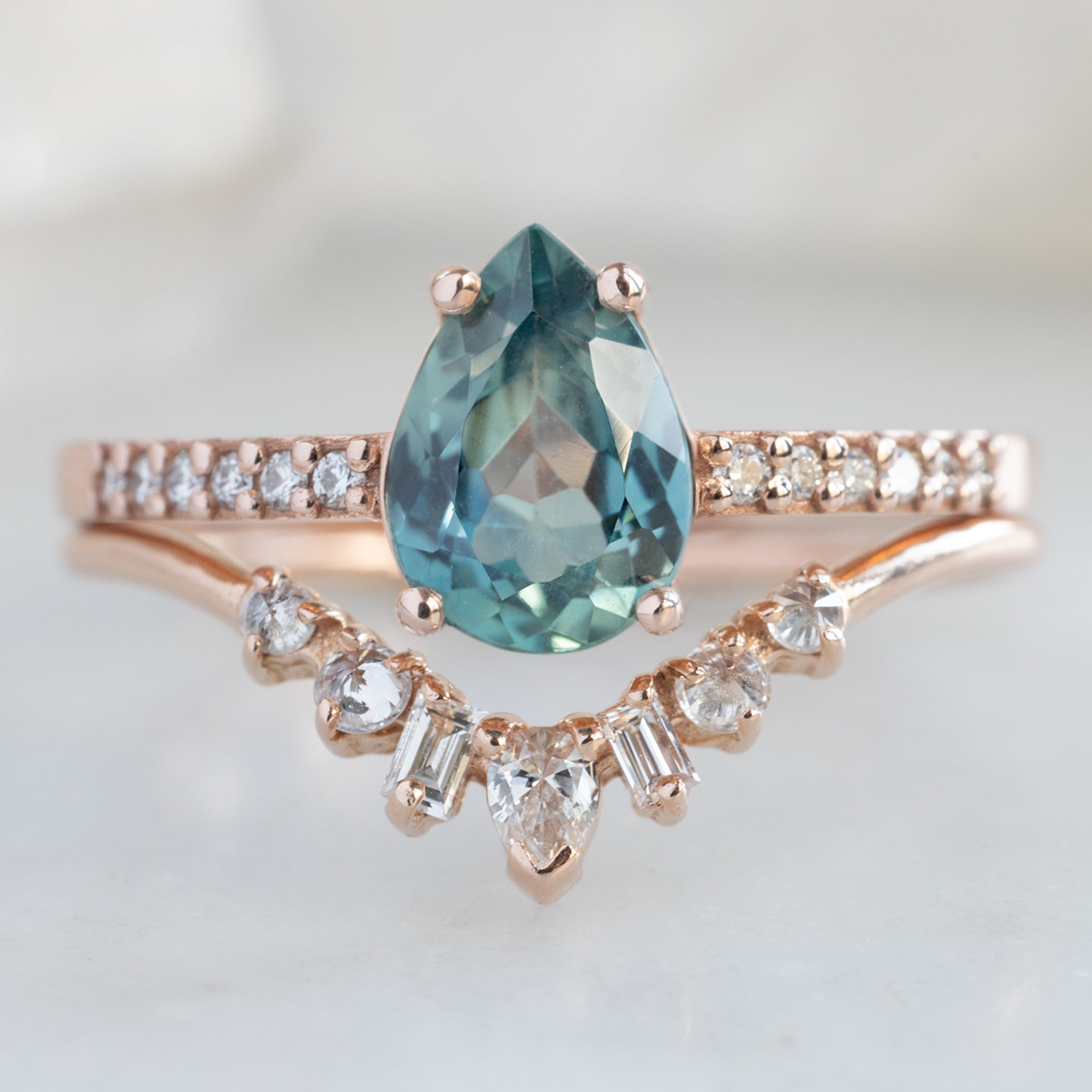 The Willow Ring | Build Your Own Pear Sapphire Engagement Ring