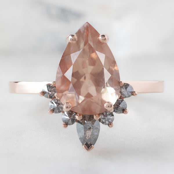 The Aster Ring | Build Your Own Pear Sunstone Engagement Ring