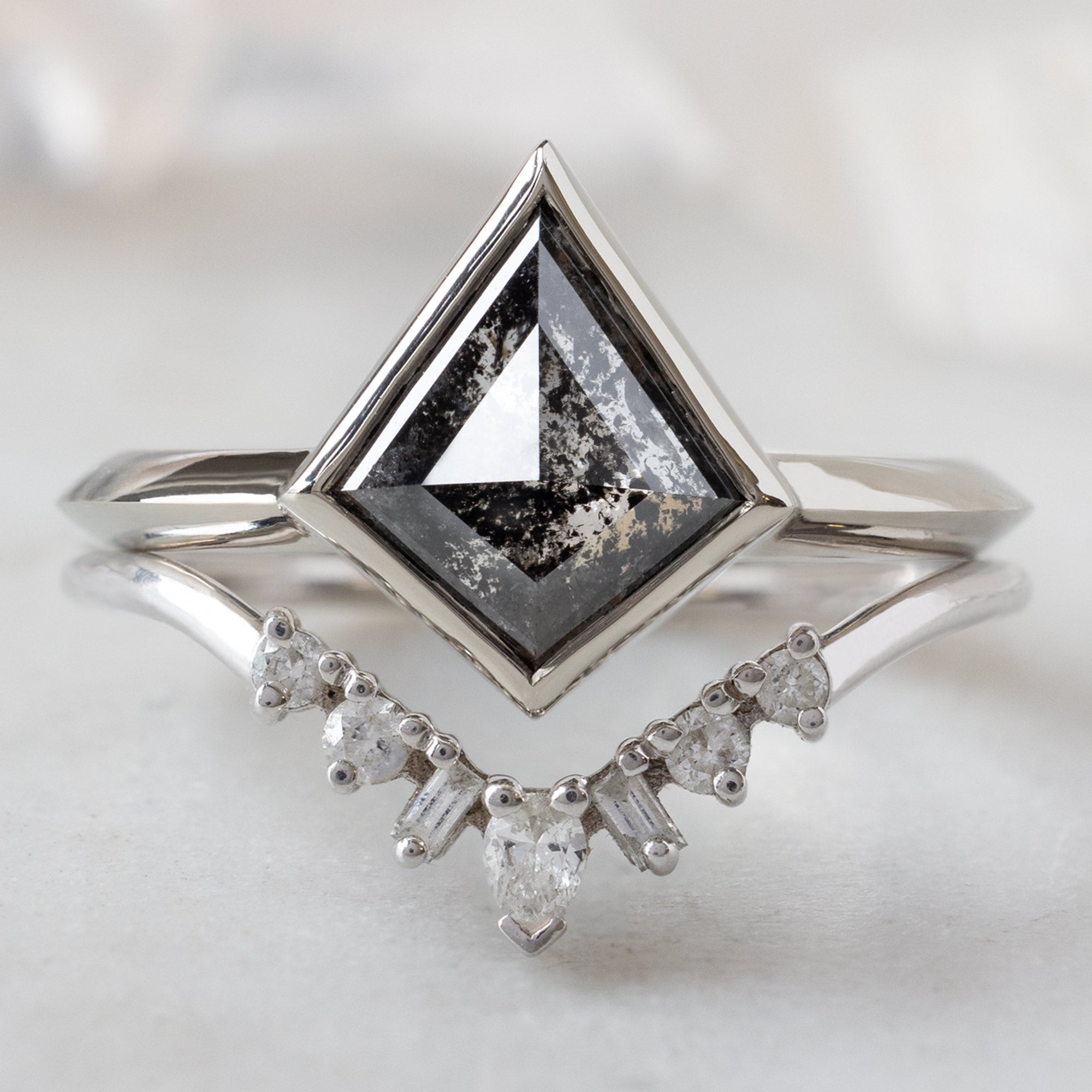 The Hazel Ring | Build Your Own Kite Black Diamond Engagement Ring