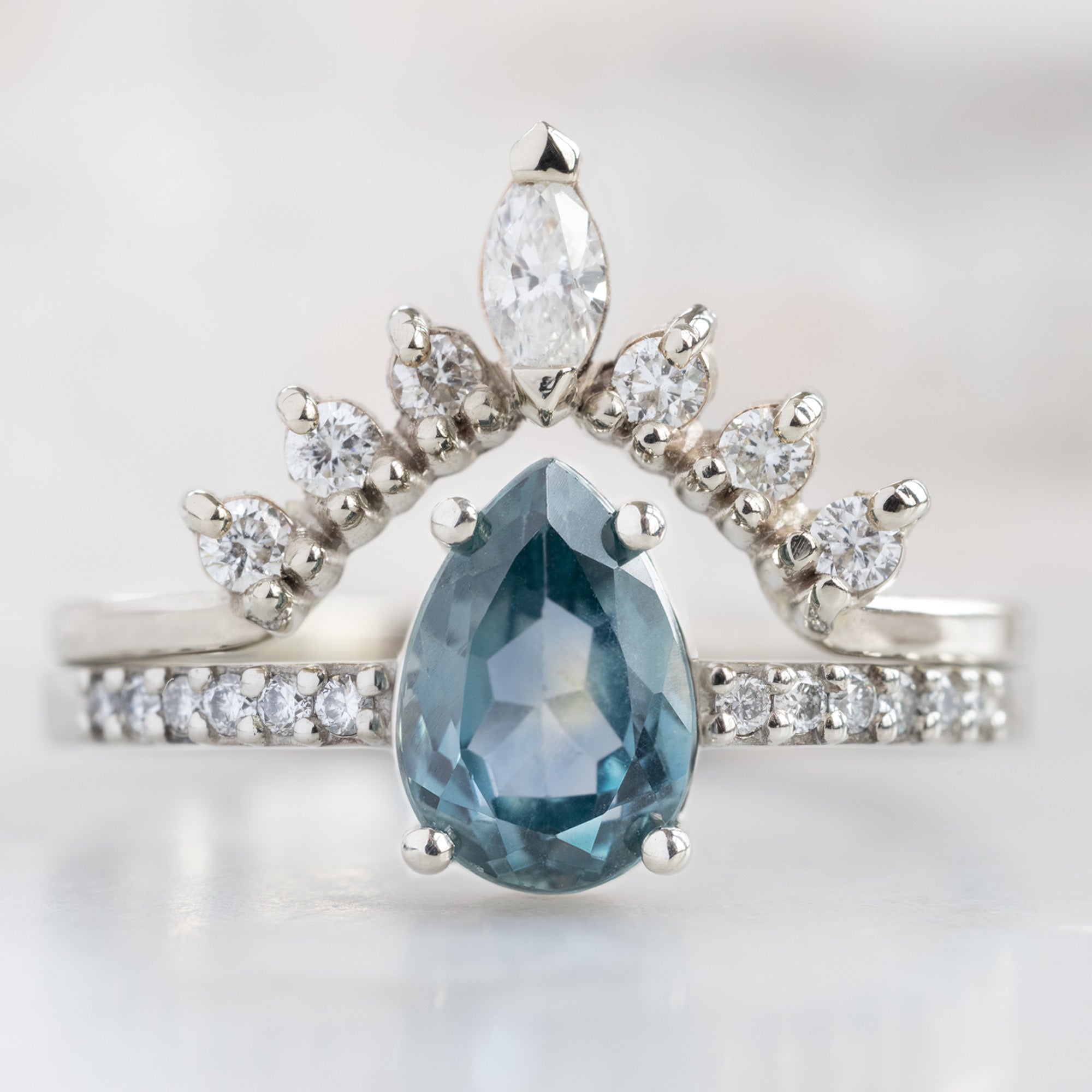 The Willow Ring | Build Your Own Pear Sapphire Engagement Ring