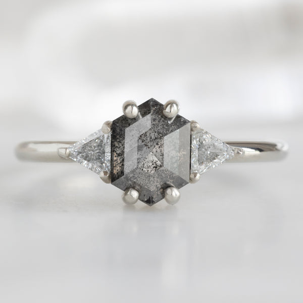 The Jade Ring | Build Your Own Hexagon Black Diamond Engagement Ring