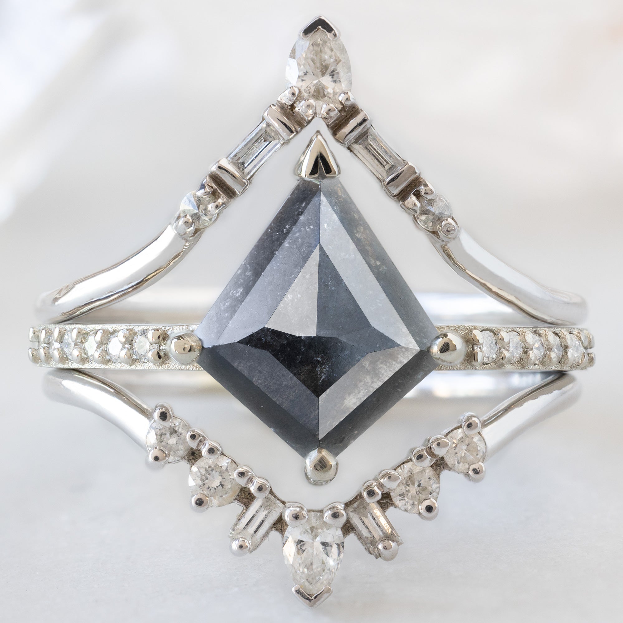 buy:white-diamond-tiara-stacking-band-14k-or-18k-yellow-gold,the-willow-ring-1-46-kite-salt-and-pepper-diamond-in-14k-white-gold,geometric-white-diamond-sunburst-stacking-band-14k-or-18k-yellow-gold