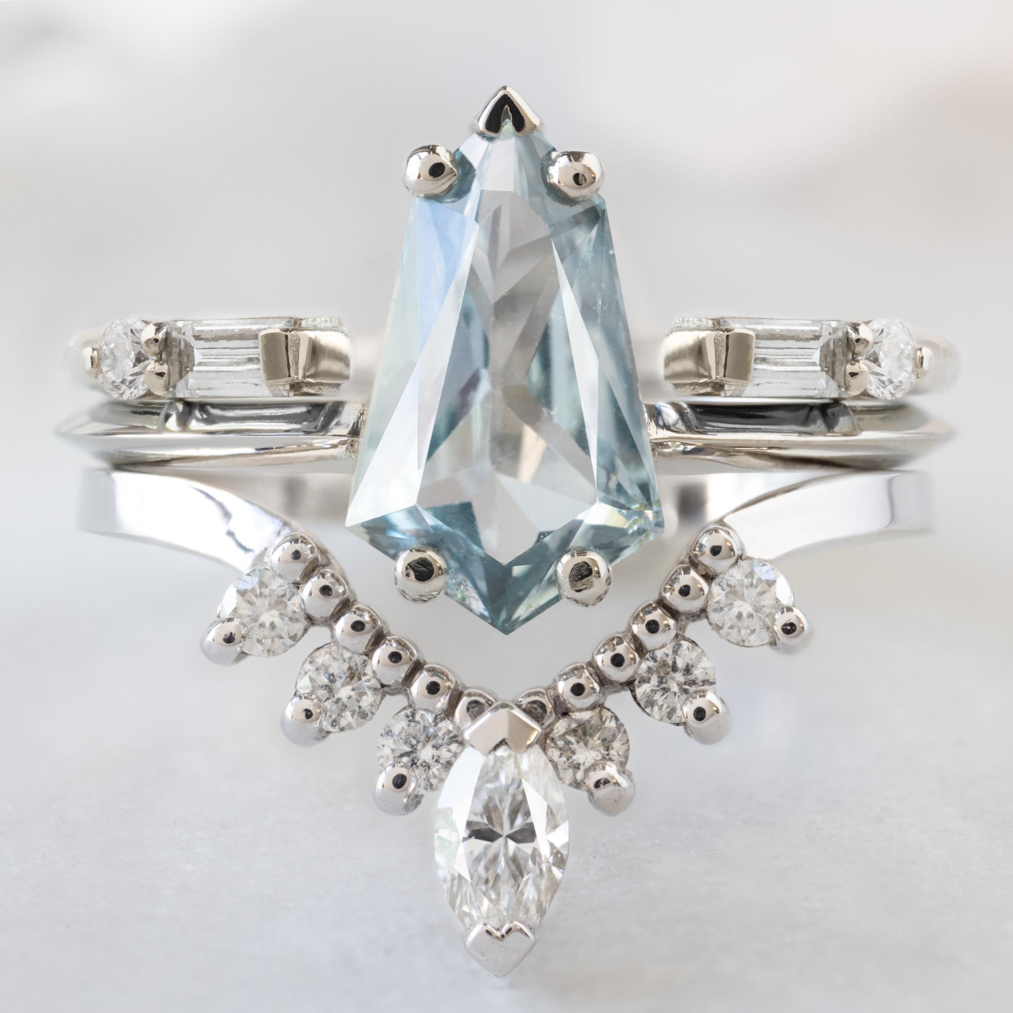 buy:the-luxe-open-cuff-white-baguette-diamond-stacking-band-yellow-rose-or-white-gold,the-sage-ring-1-44ct-geometric-blue-sapphire-in-14k-white-gold,marquise-white-diamond-sunburst-stacking-band-14k-gold