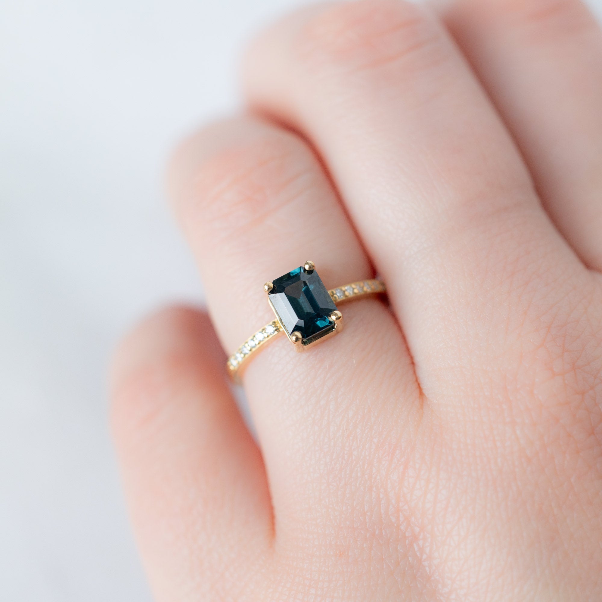 The Willow Ring | Build Your Own Emerald-Cut Sapphire Engagement Ring