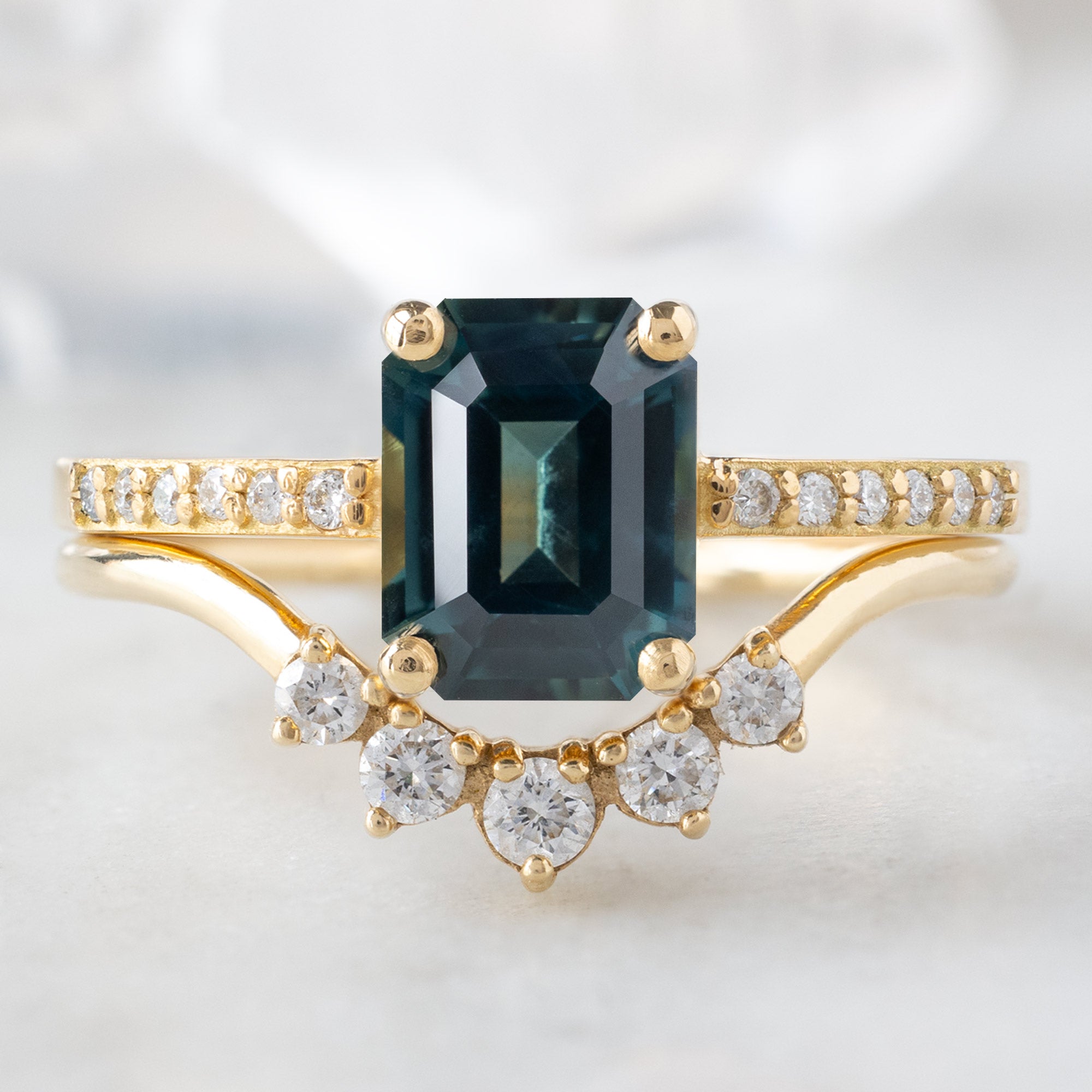 The Willow Ring | Build Your Own Emerald-Cut Sapphire Engagement Ring