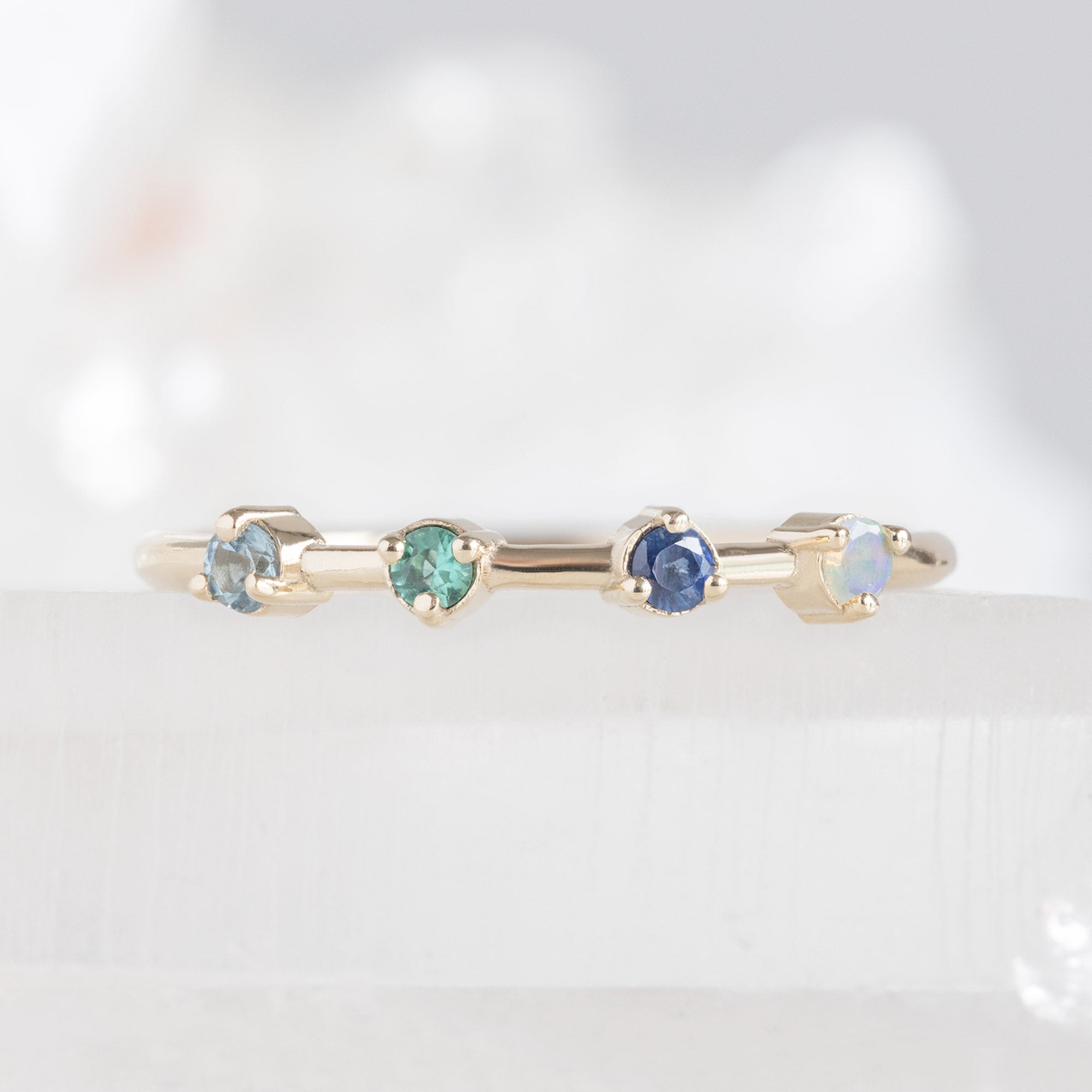 The Custom Multi-Birthstone Ring | 4 Stones