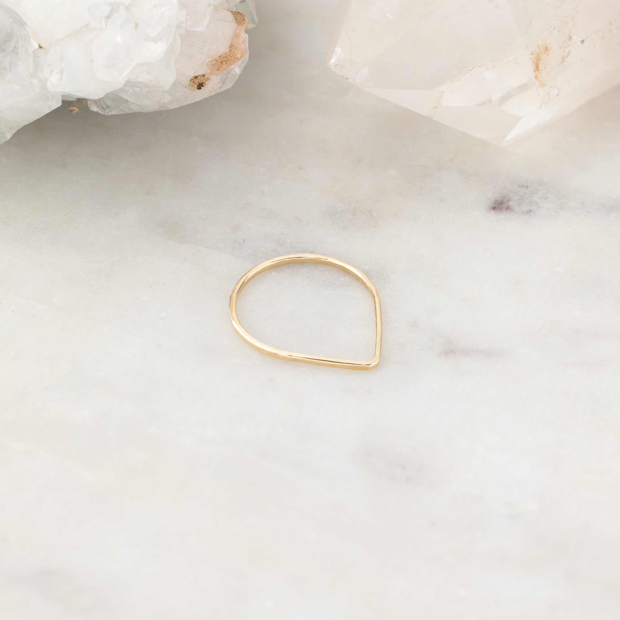 The Peak Stacking Ring | Yellow, Rose or Sterling Silver