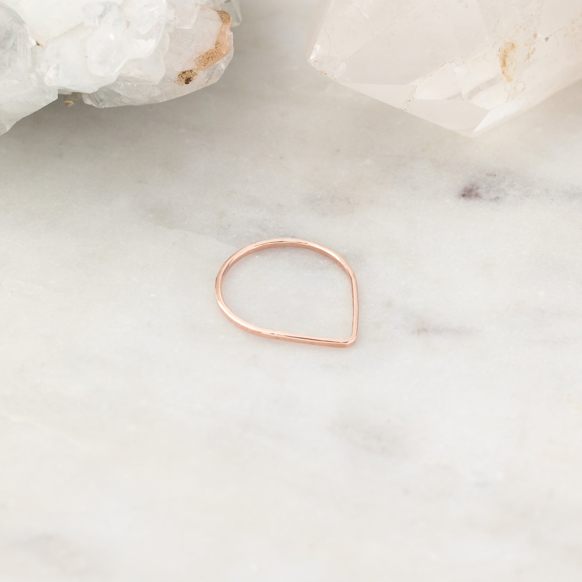 The Peak Stacking Ring | Yellow, Rose or Sterling Silver