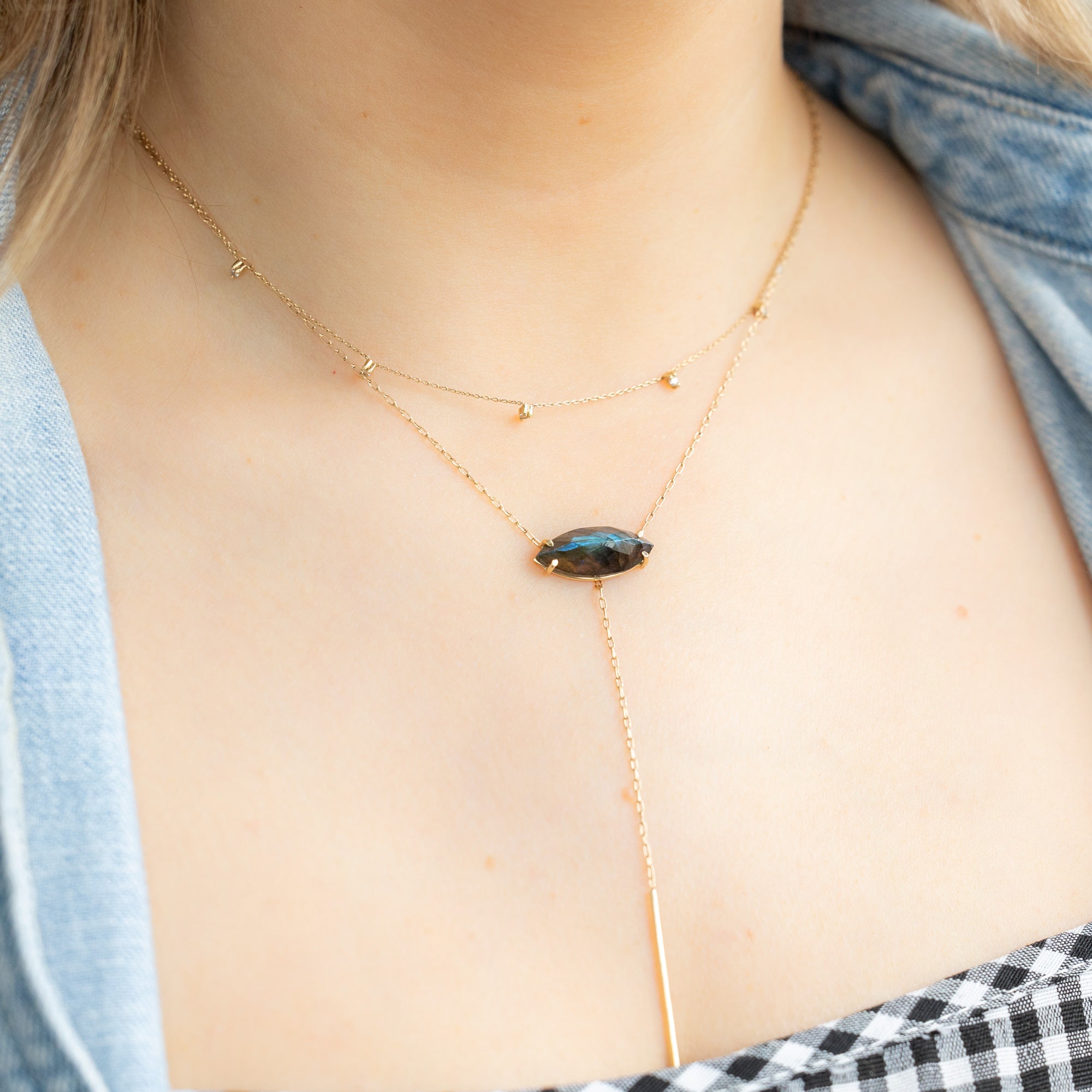 buy:the-diamond-sunburst-necklace-10k-yellow-gold,the-labradorite-marquise-lariat-necklace-14k-yellow-gold