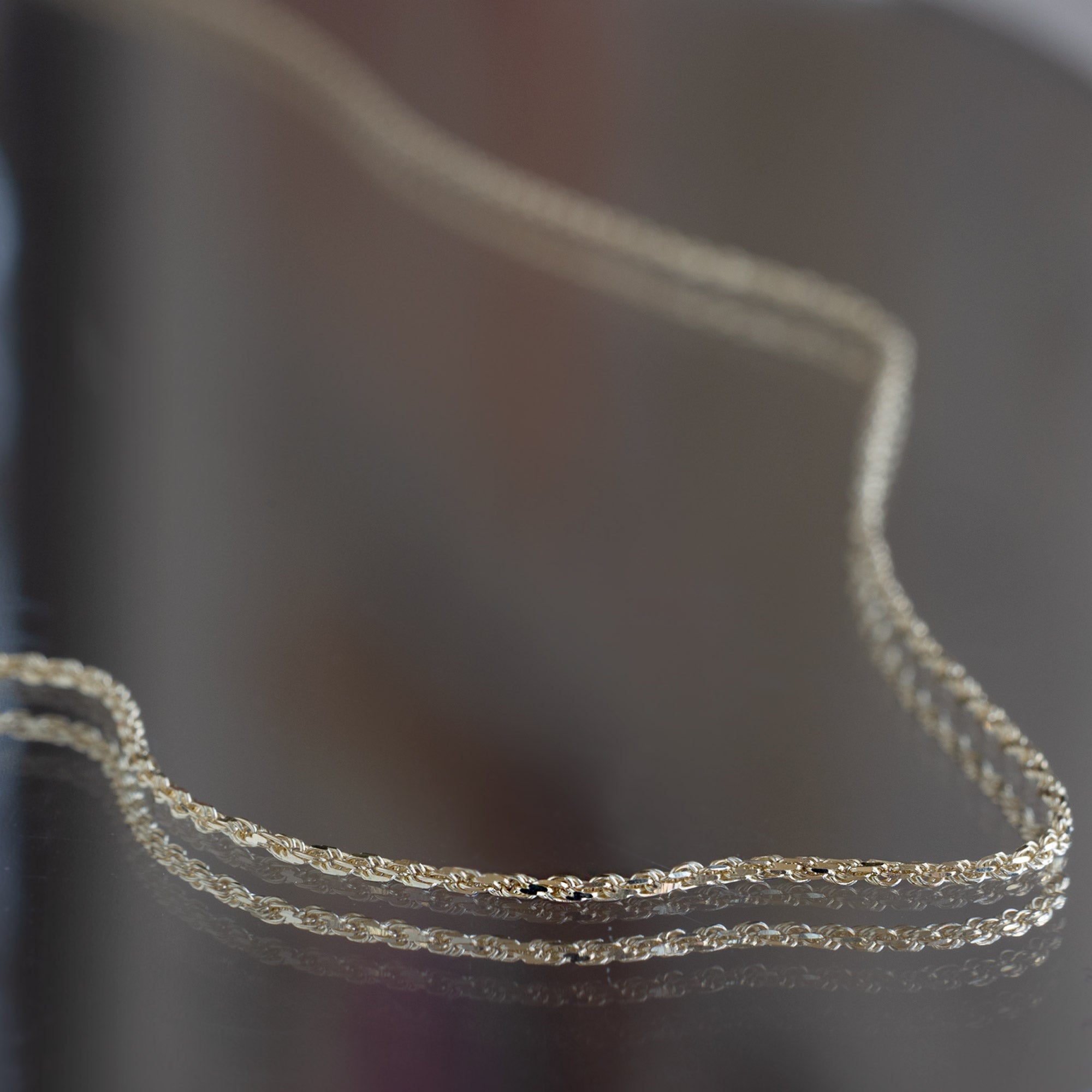 The Boyfriend Rope Chain Necklace | Yellow, Rose or White Gold