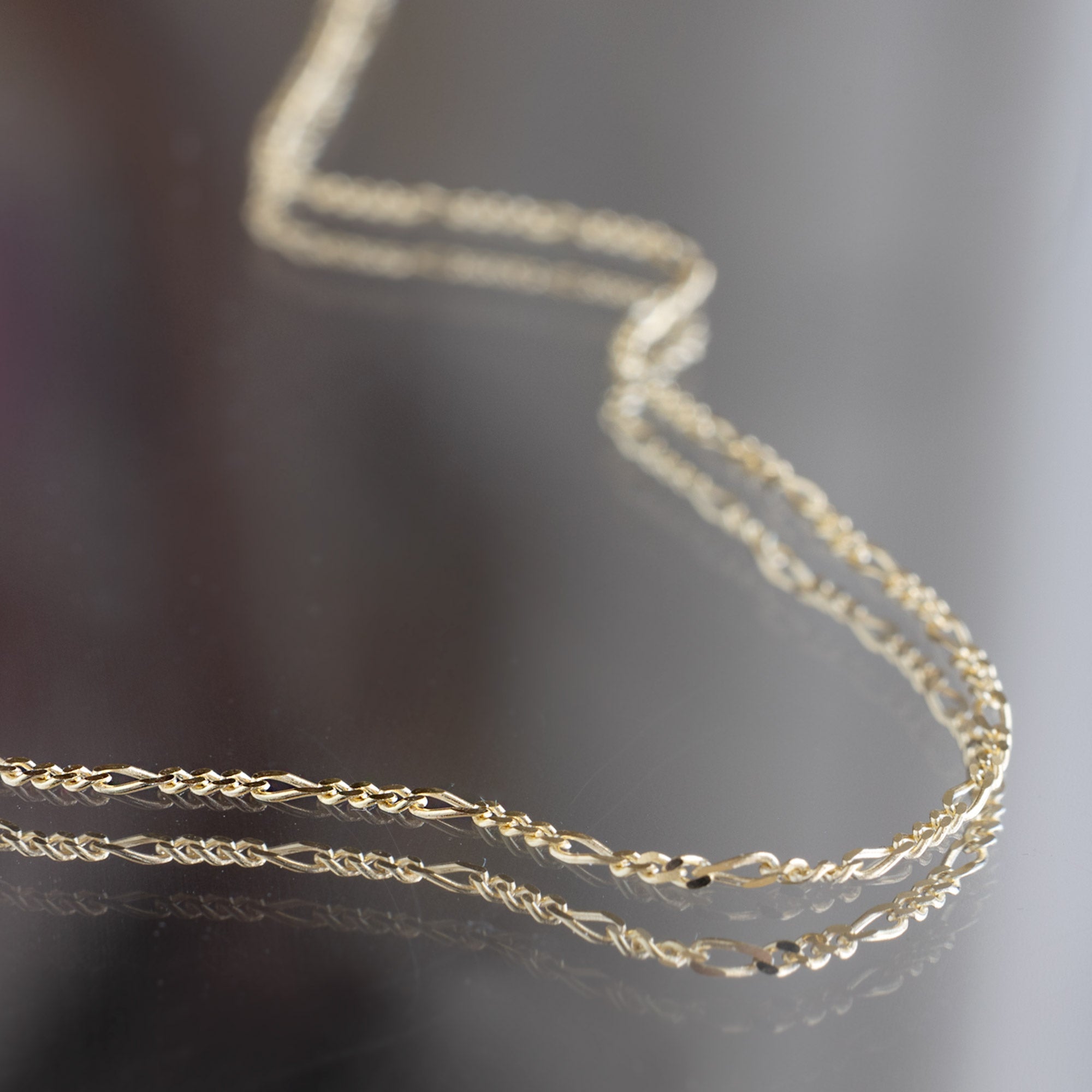 The Figaro Chain Necklace | Yellow, Rose or White Gold