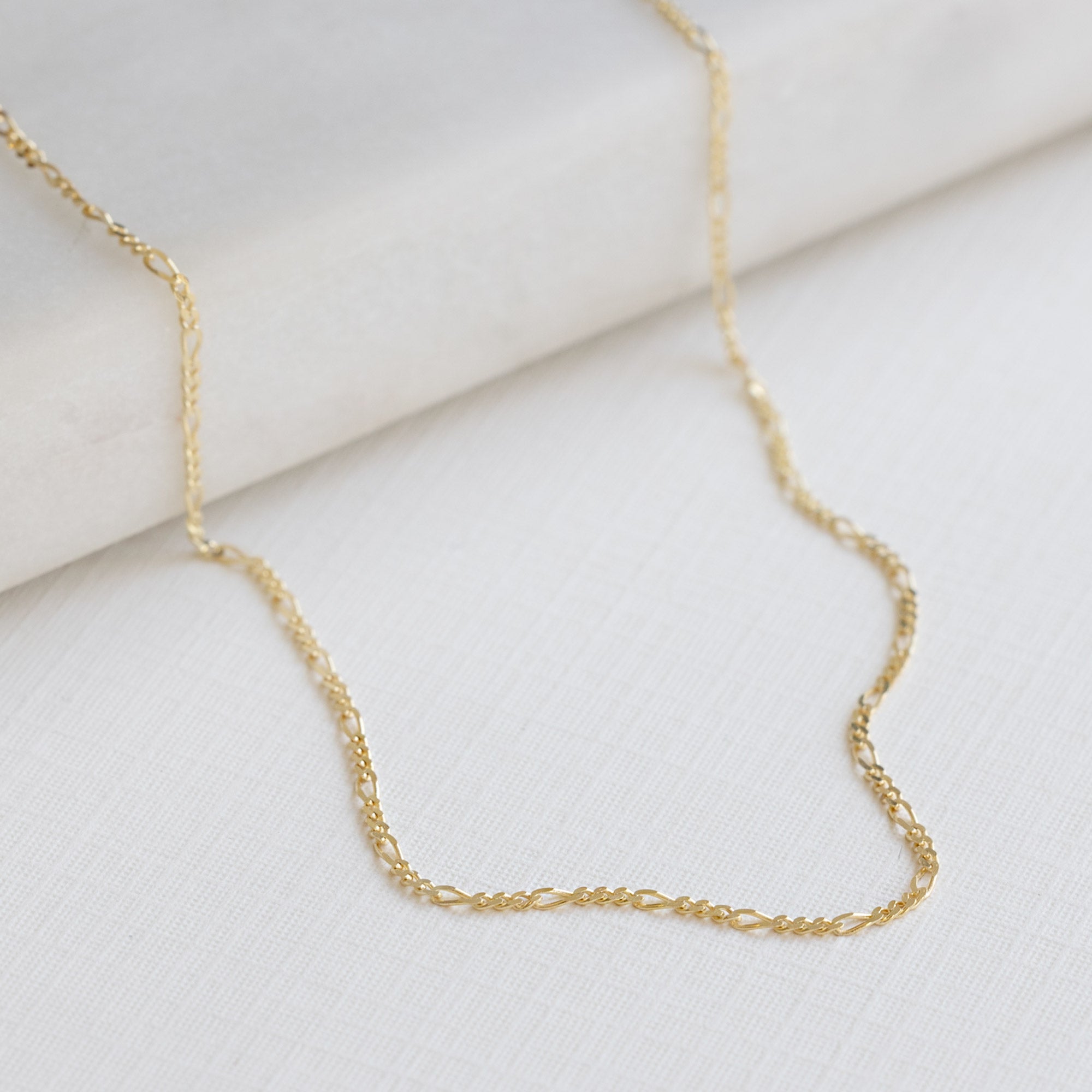 The Figaro Chain Necklace | Yellow, Rose or White Gold