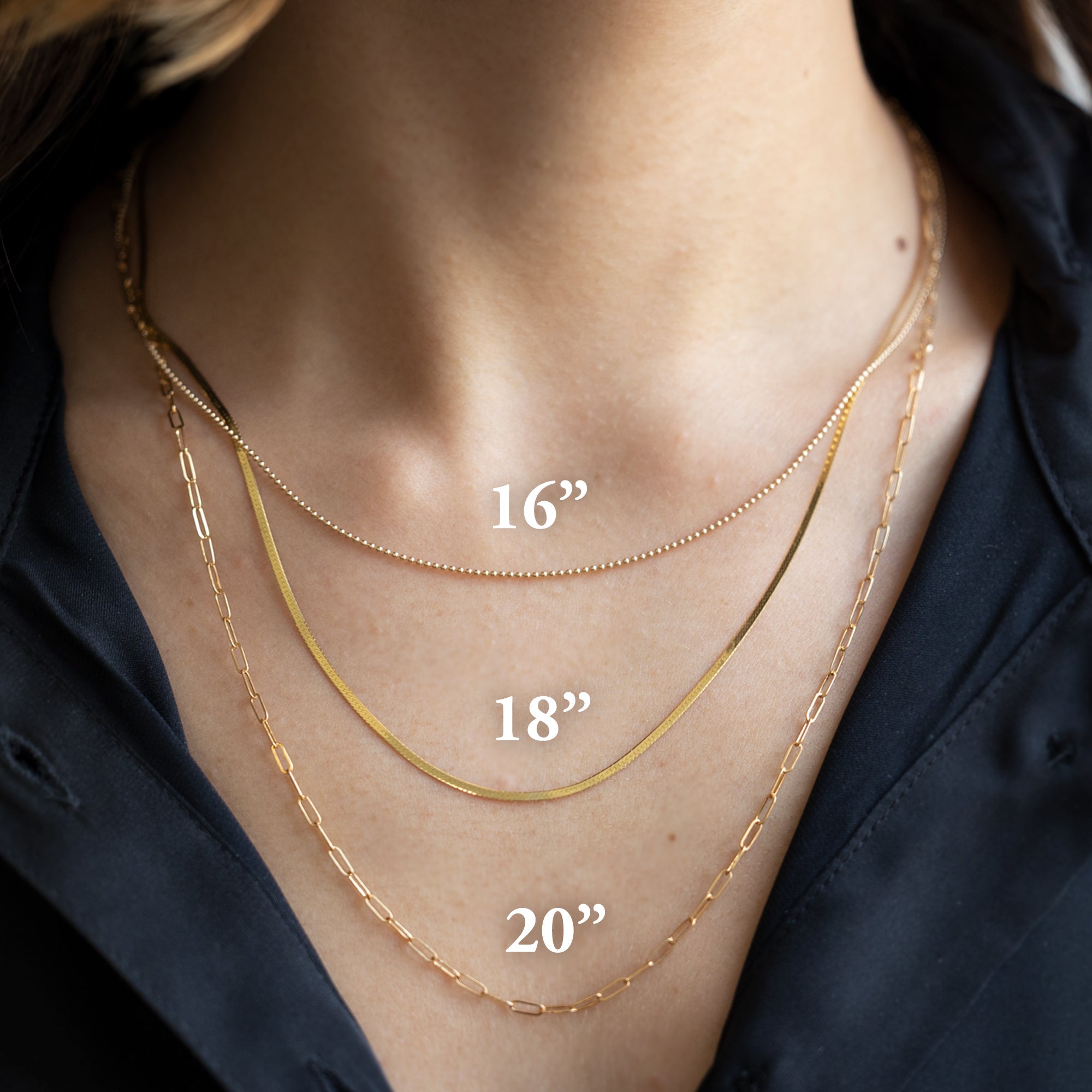 The Figaro Chain Necklace | Yellow, Rose or White Gold