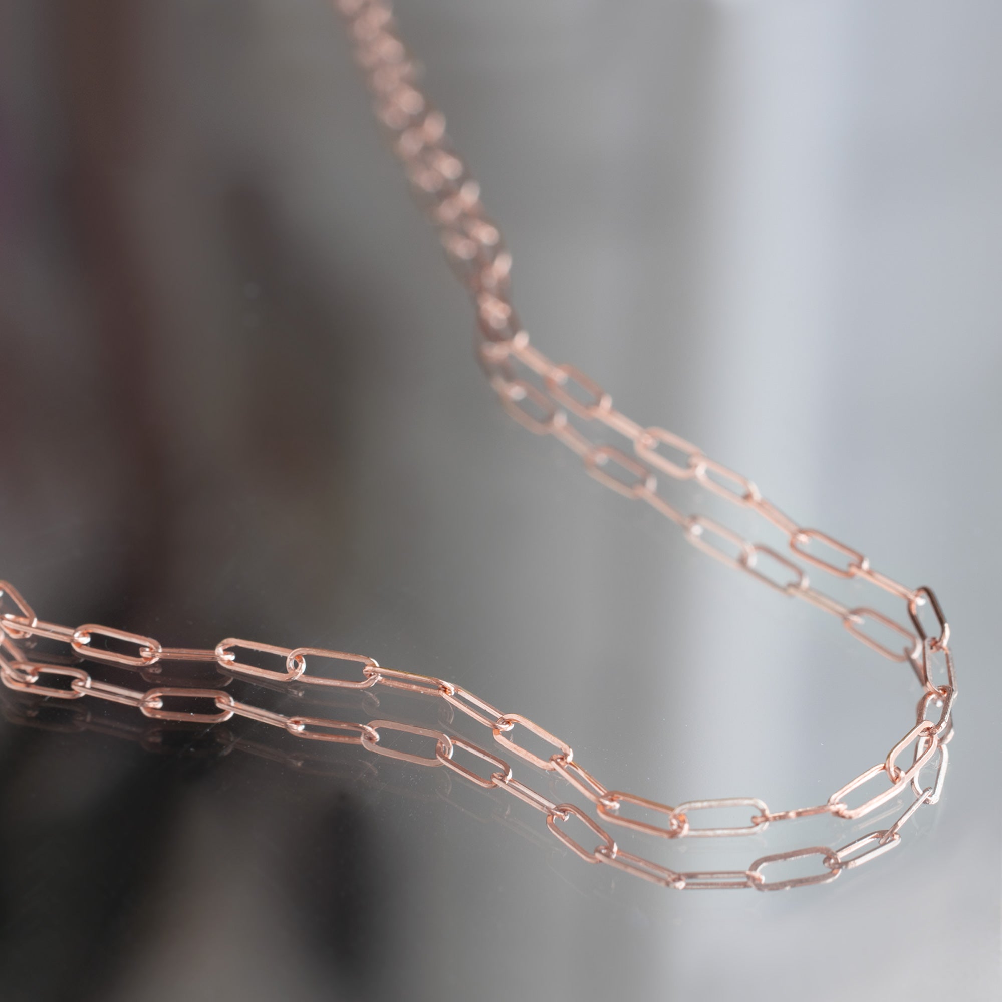 The Drawn Cable Link Chain Necklace | Yellow, Rose or White Gold