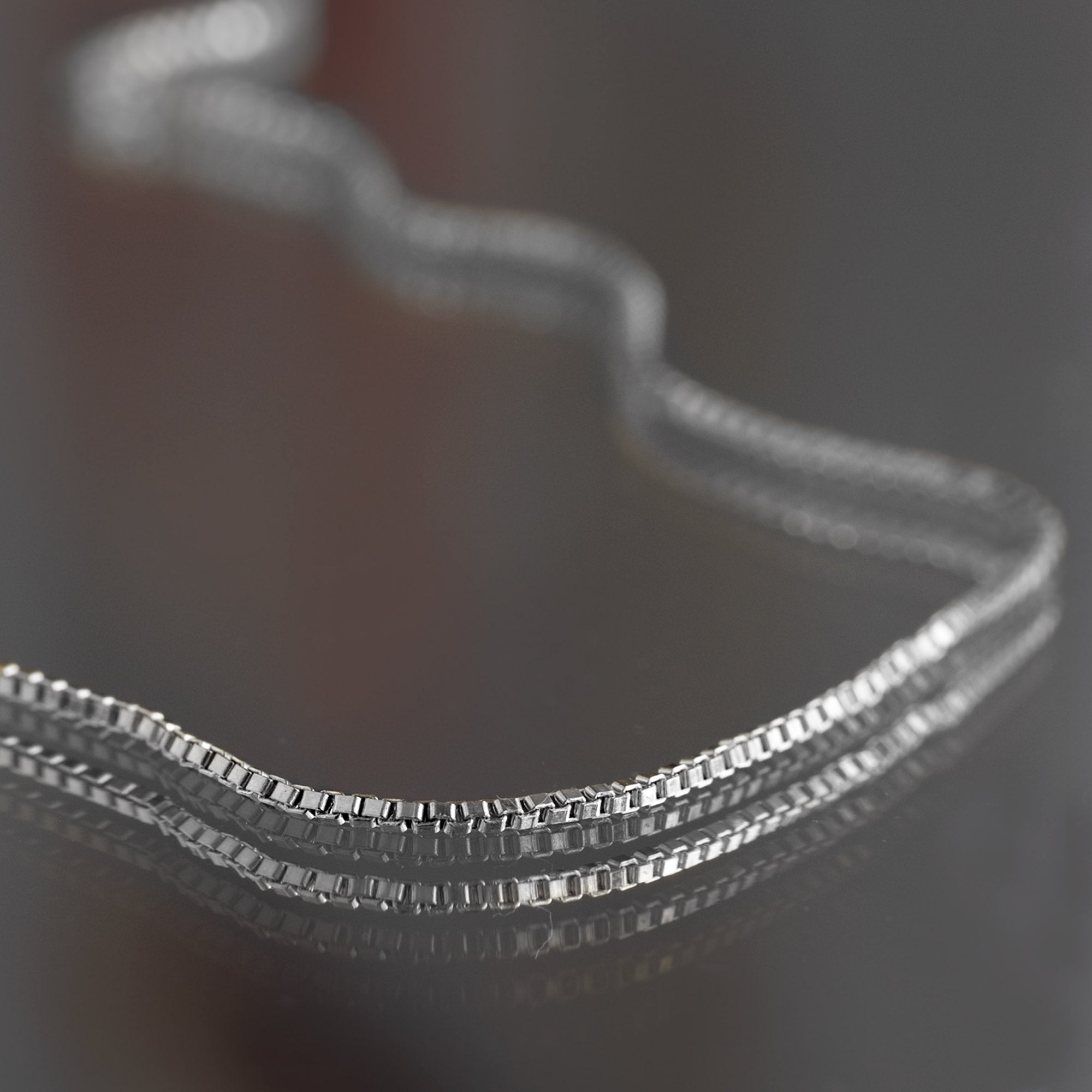 The Box Chain Necklace | Yellow or White Gold